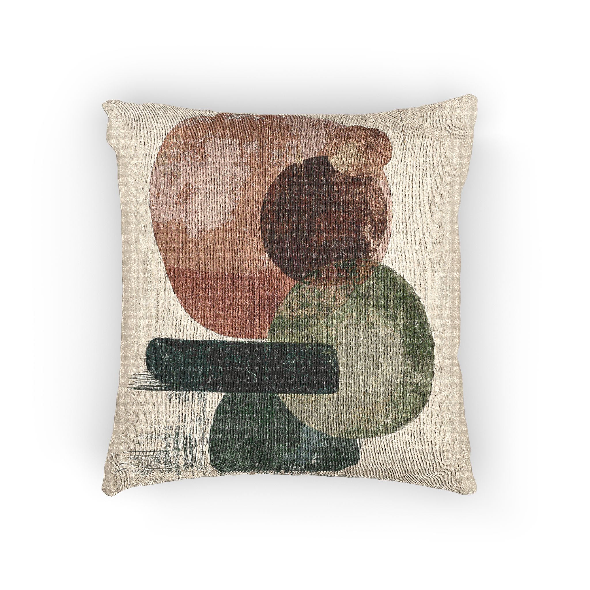 Earthen Harmonies: Mid-Century Abstract Composition, Organic Geometric Art   |    Custom Orders Available