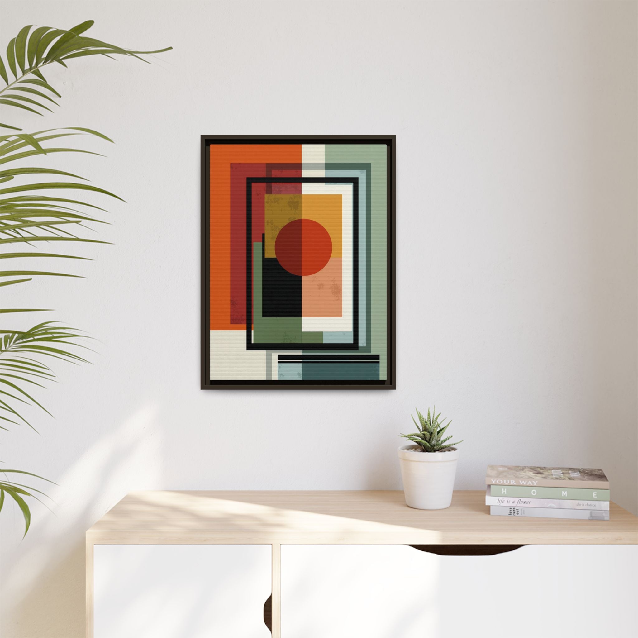 Geometric Harmonies: Mid-Century Modern Composition, Constructivist Inspiration, Abstract Rectangular Interplay   |   Custom Orders Accepted