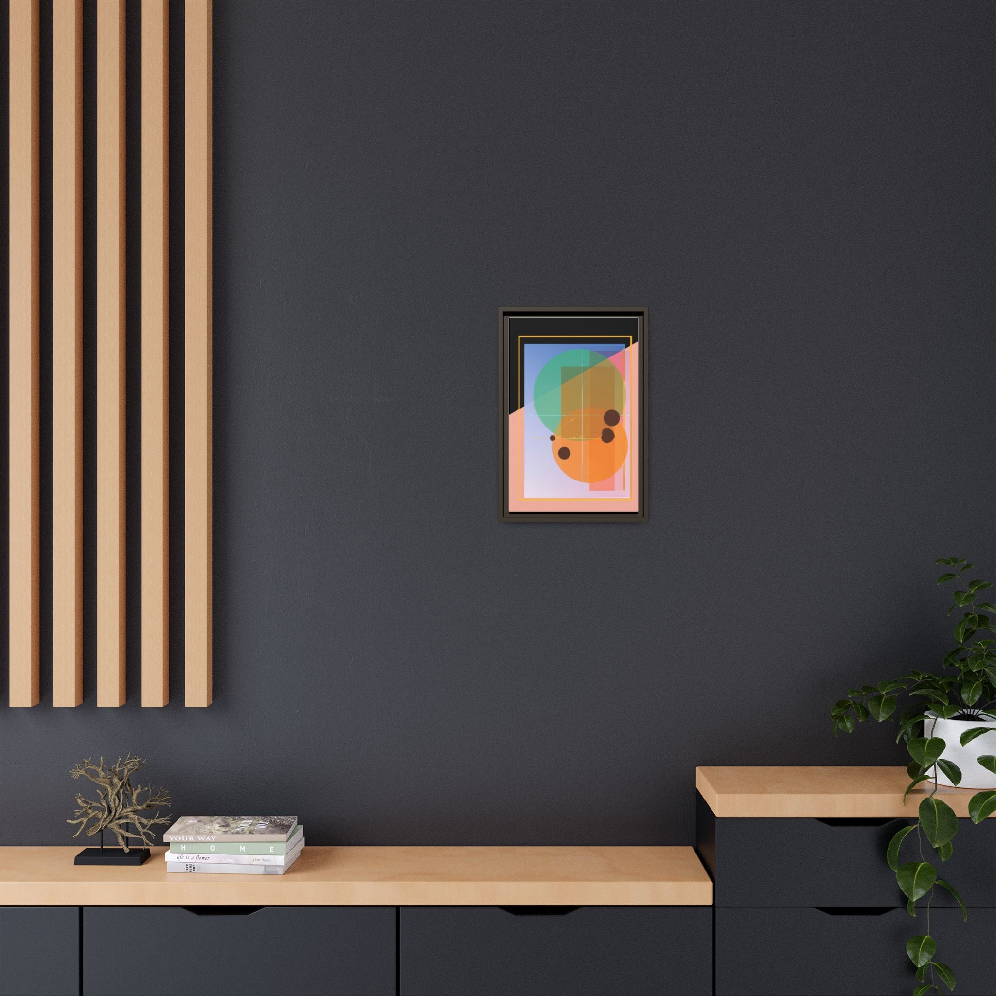 Geometric Harmony: Abstract Composition, Overlapping Shapes, Precision Design   |   Custom Orders Accepted