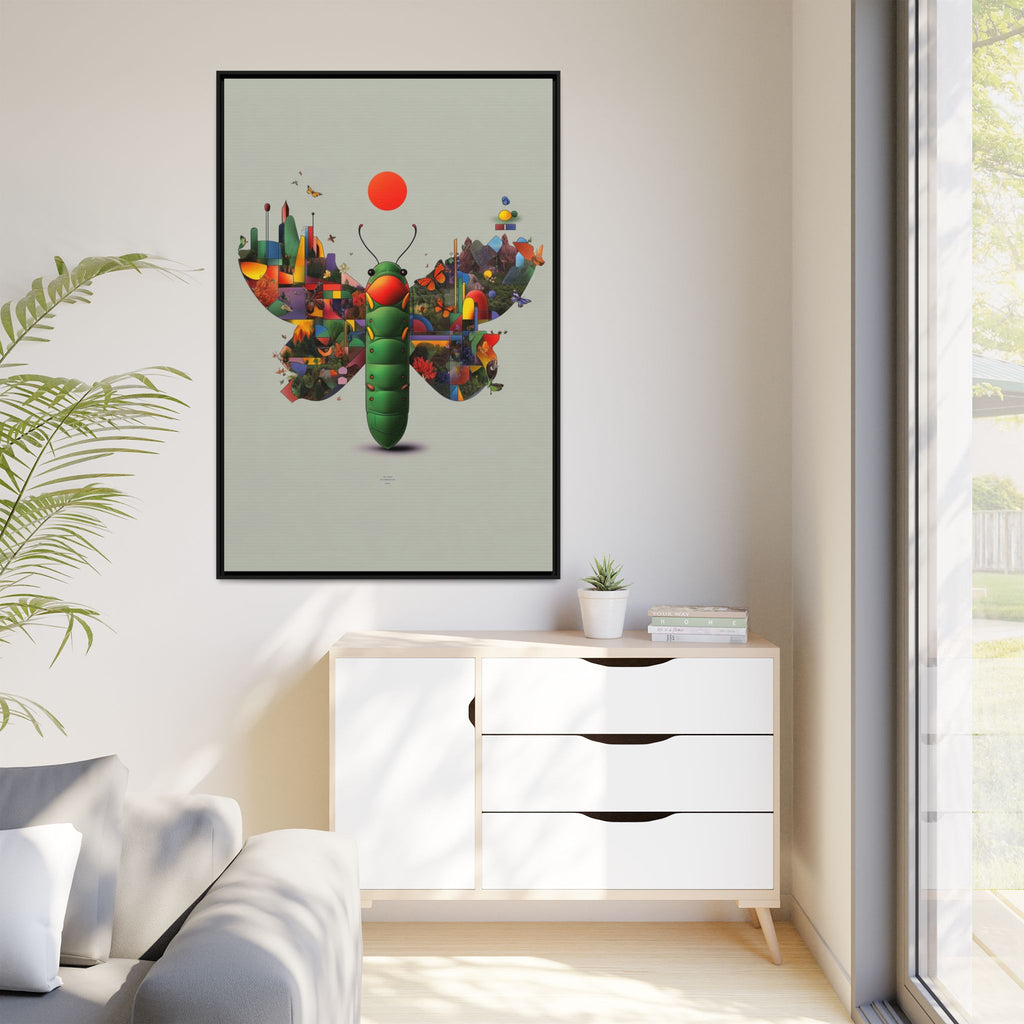 Metamorphosis of Geometry: Digital Nature Mosaic, Surreal Butterfly Landscape   |    Custom Orders Available