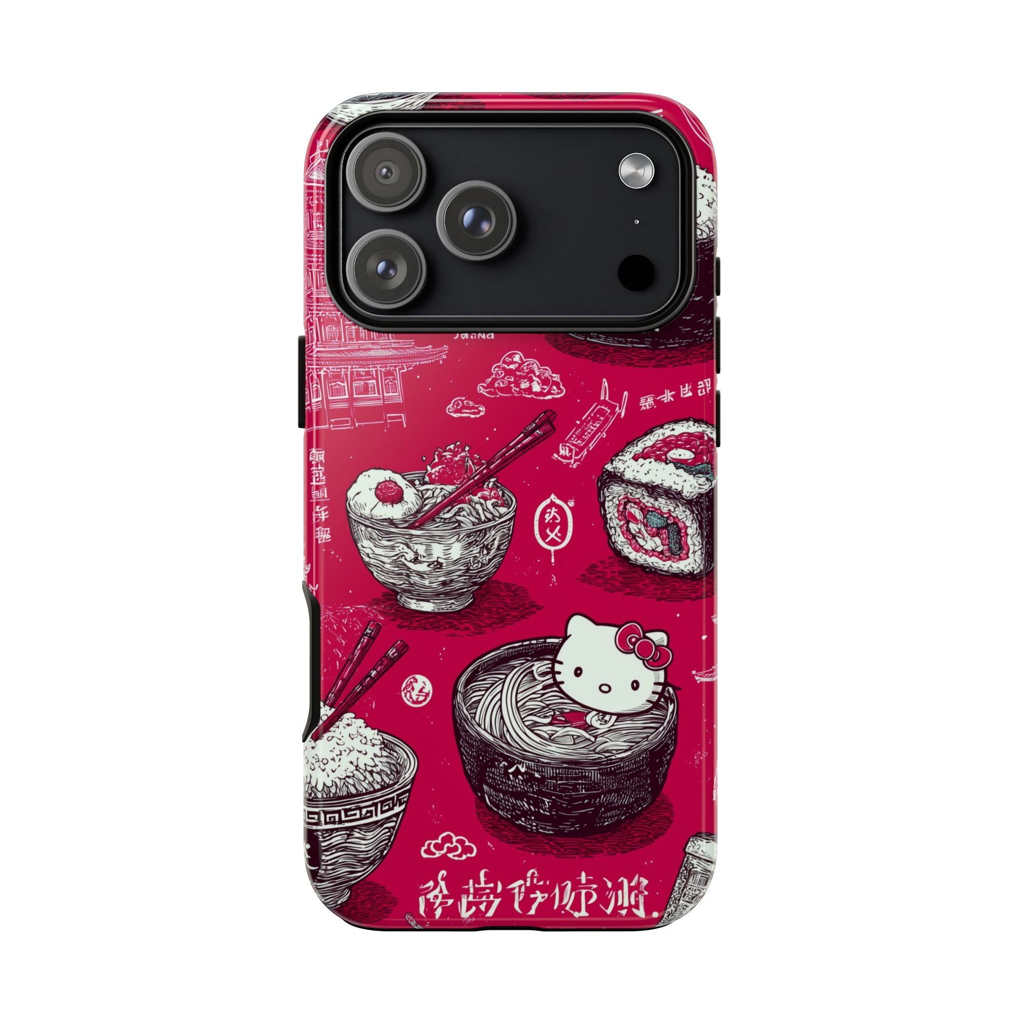 Japanese Kitty Vibrant Phone Case - Tough Case | Funky, Colorful, Unique Design for Personalization, Gift, Accessory, Protection, Trendy