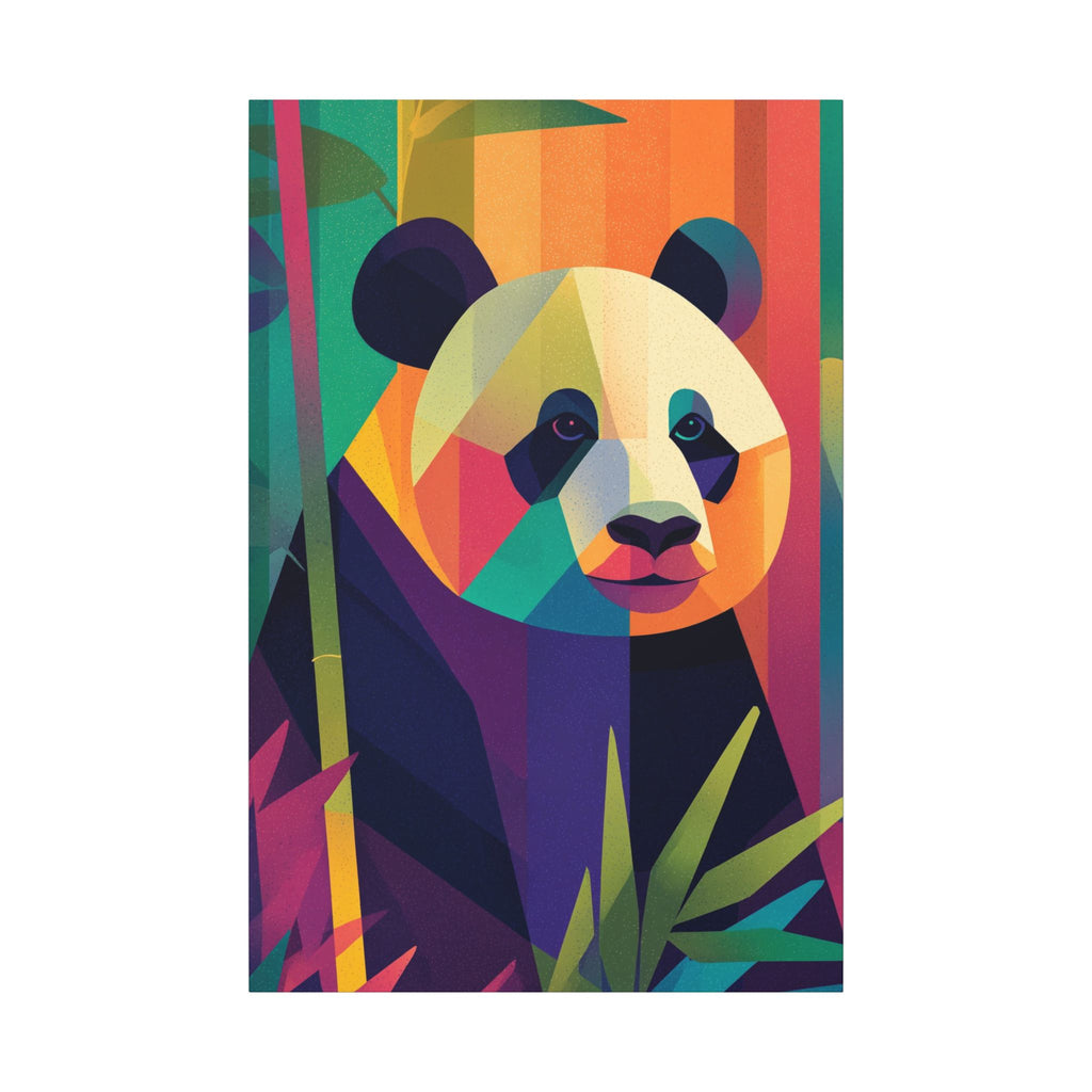 Geometric Panda: Cubist Wildlife, Colorful Fragmentation, Modern Digital Art   |  Personalized & Custom Orders Available