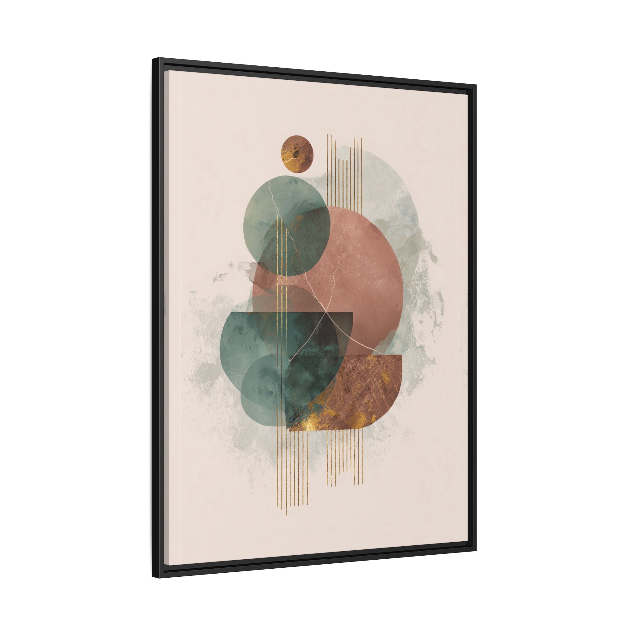 Translucent Geometries: Abstract Circles, Mid-Century Minimalism, Watercolor Layers   |   Custom Orders Accepted
