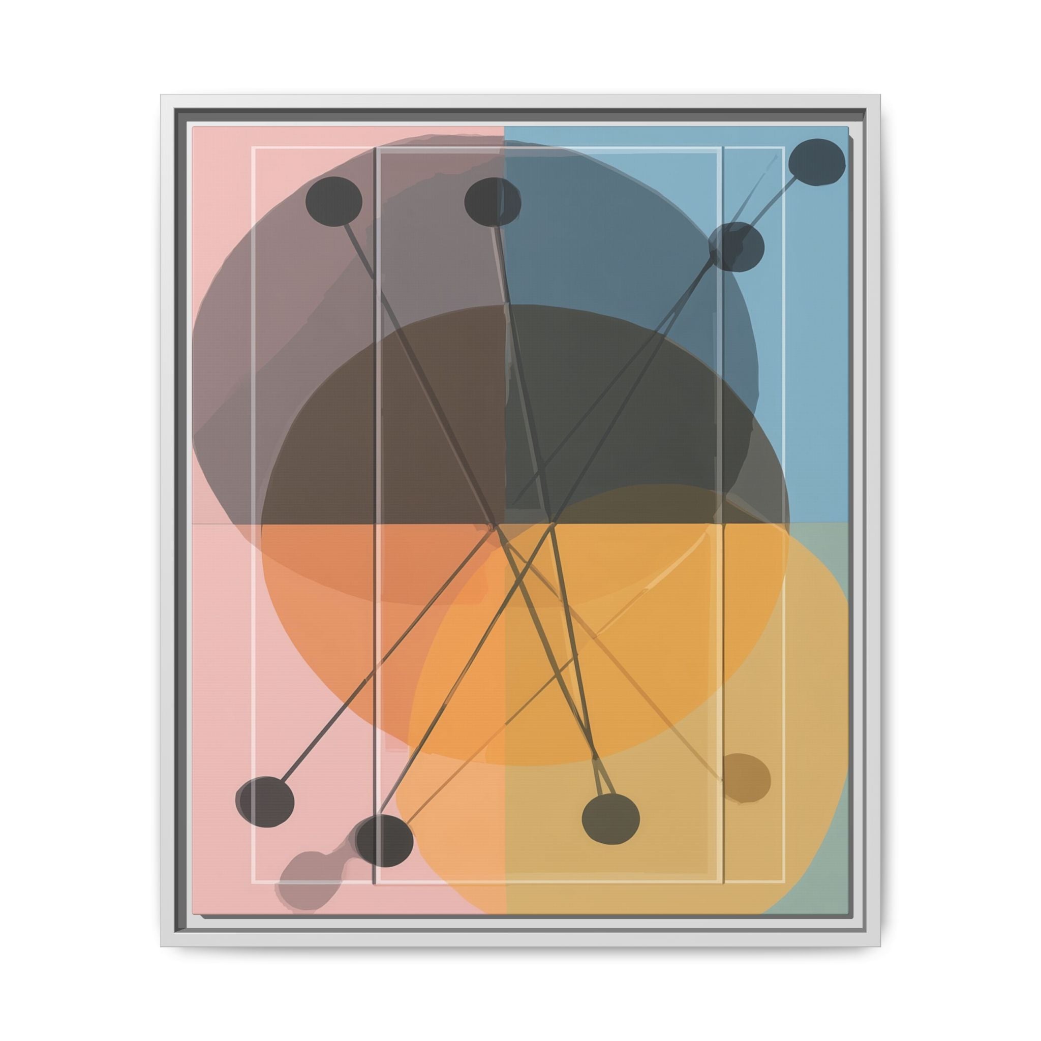 Geometric Intersections: Pastel Quadrants, Mid-Century Minimalism, Network Nodes   |   Custom Orders Accepted