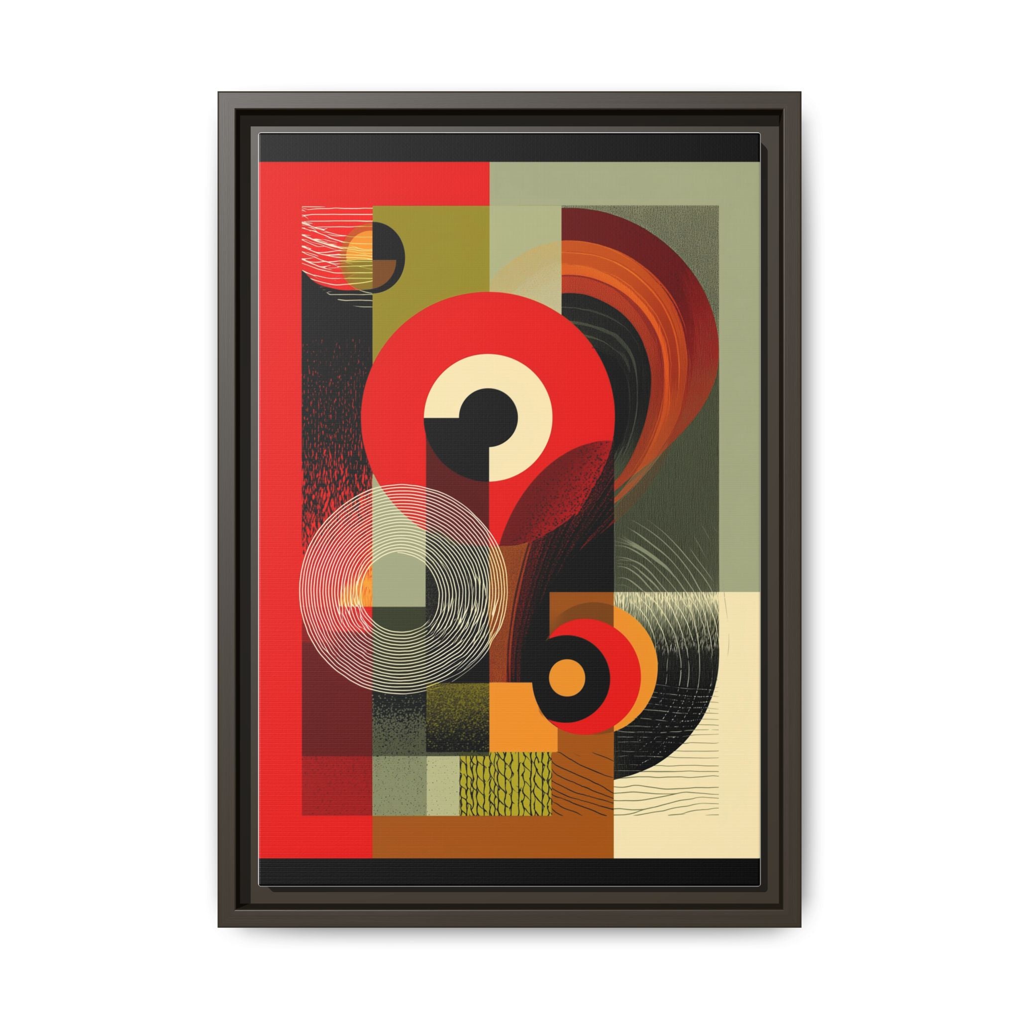 Chromatic Geometrics: Abstract Constructivist Composition, Modernist Color Blocking, Layered Circular Forms   |   Custom Orders Accepted