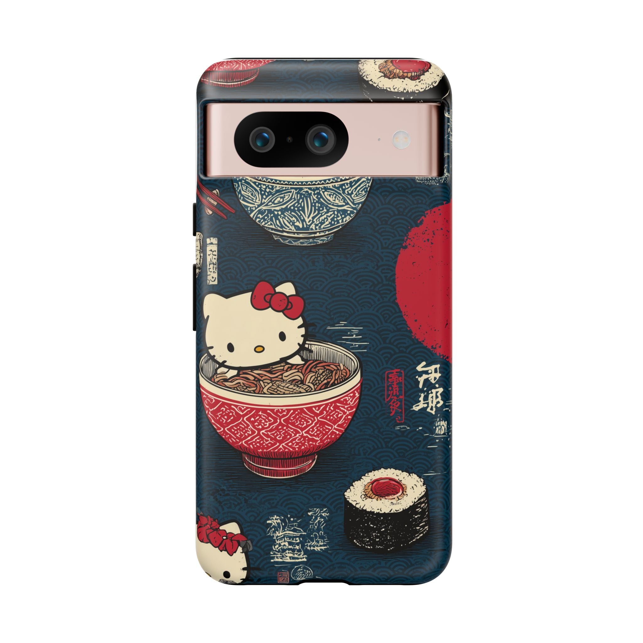 Japanese Kitty Sushi Vibrant Phone Case - Tough Case | Funky, Colorful, Unique Design for Gift, Accessory, Protection, Trendy