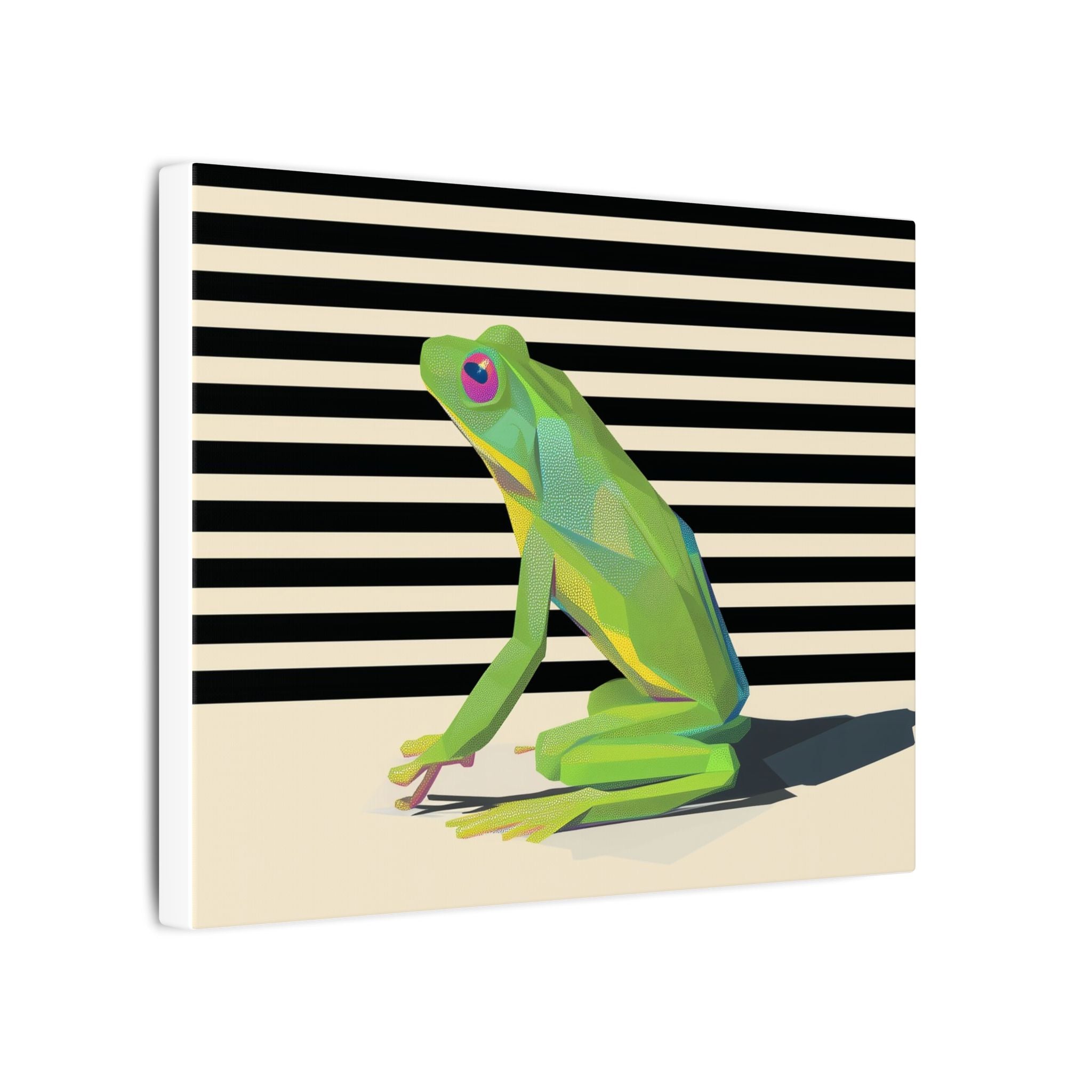 Emerald Amphibian Elegance: Stylized Graphic Design, Modern Frog Illustration   |    Custom Orders Available