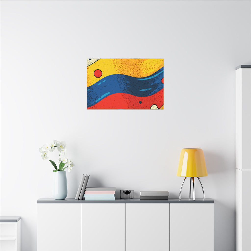 Fluid Dynamics: Retro Abstract Shapes, Mid-Century Modern Motion, Geometric Color Waves   |   Custom Orders Accepted