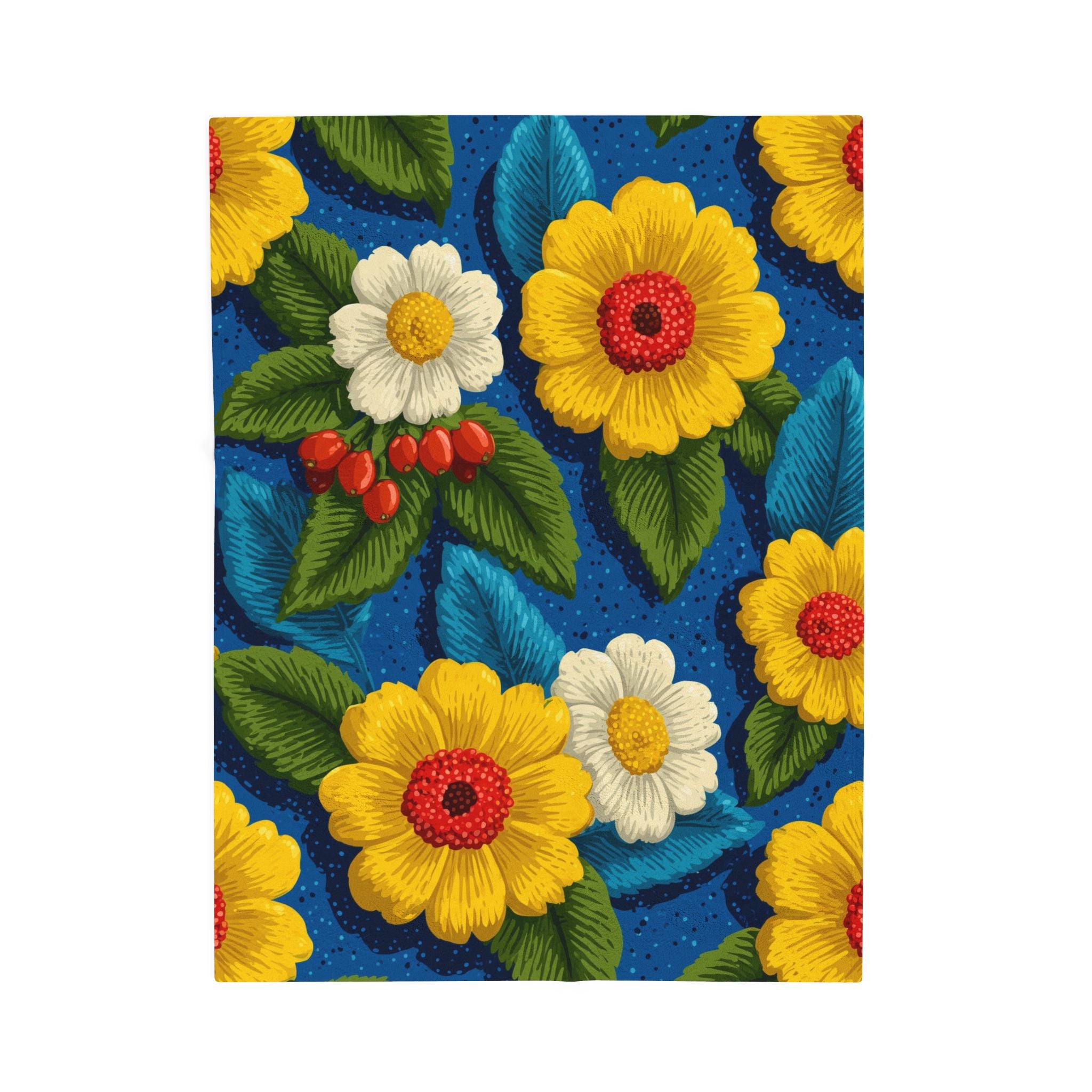 Floral Symphony: Vibrant Daisy Burst, Graphic Botanical Design   |   Custom Orders Accepted