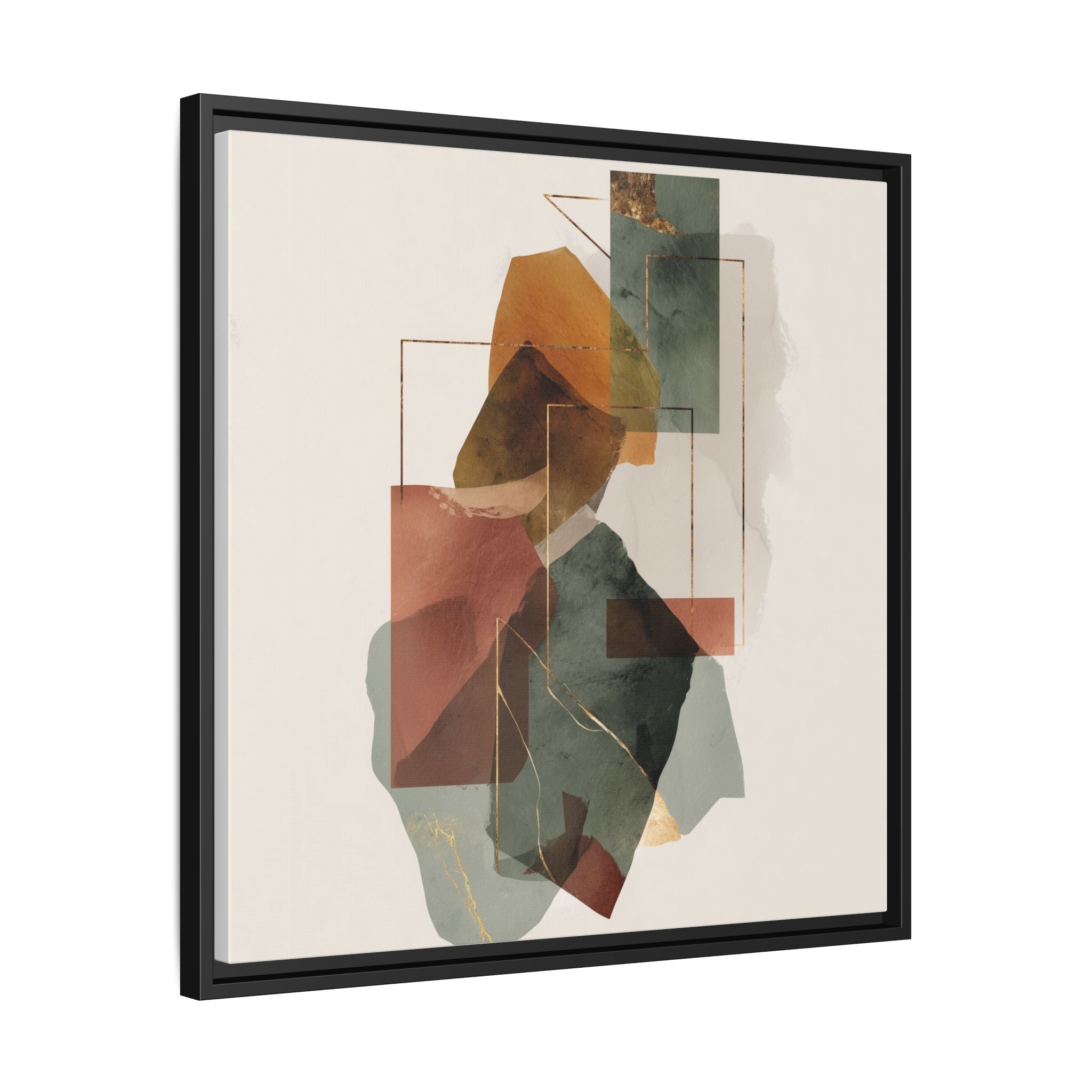 Harmonic Geometries: Architectural Abstraction, Earthy Palette, Minimalist Composition   |   Custom Orders Accepted