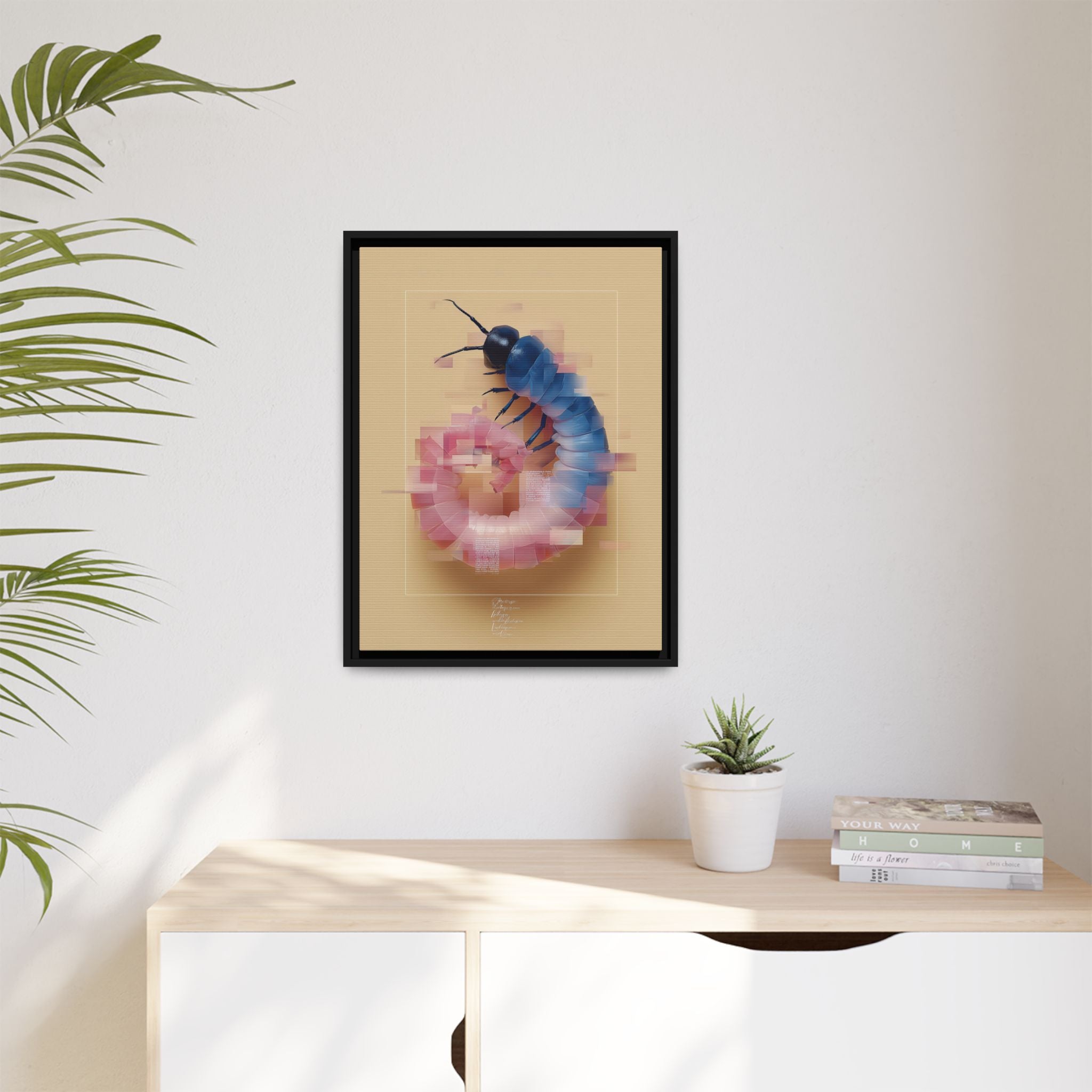 Glitched Symmetry: Digital Insect Mosaic, Pixelated Fragmentation   |    Custom Orders Available