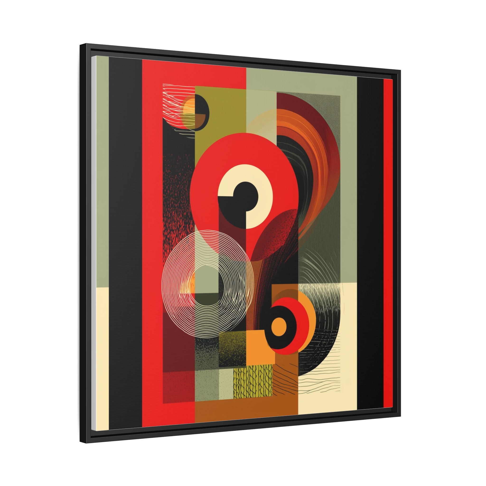 Chromatic Geometrics: Abstract Constructivist Composition, Modernist Color Blocking, Layered Circular Forms   |   Custom Orders Accepted