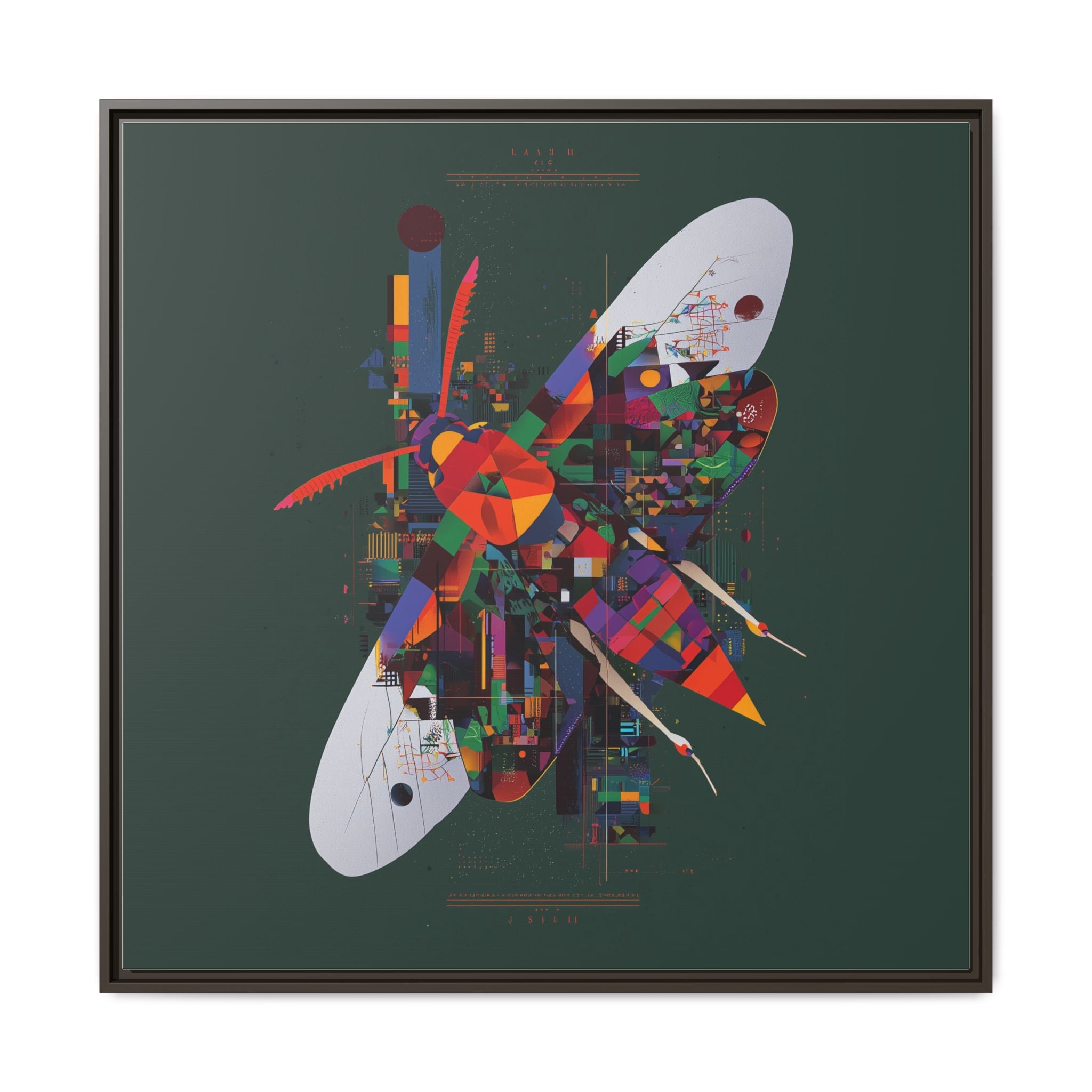 Geometric Butterfly: Digital Abstract Art, Architectural Color Explosion   |    Custom Orders Available