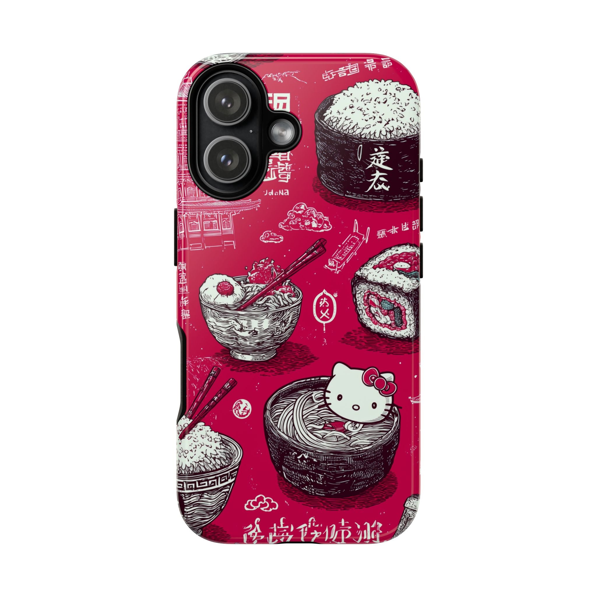 Japanese Kitty Vibrant Phone Case - Tough Case | Funky, Colorful, Unique Design for Personalization, Gift, Accessory, Protection, Trendy
