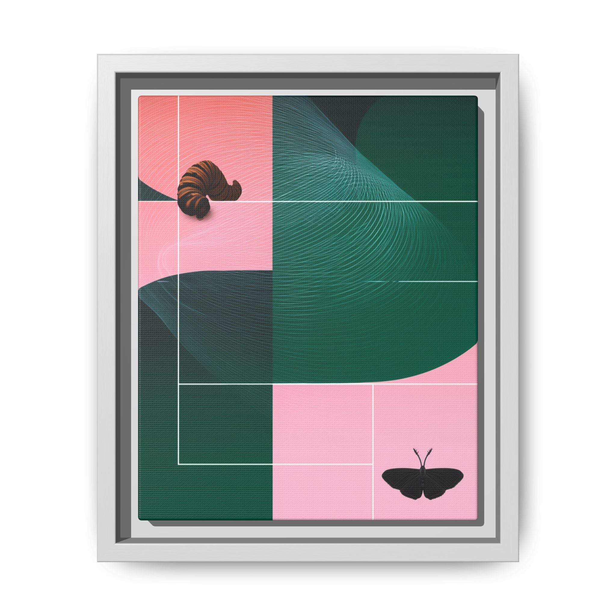 Metamorphic Geometric Framed Print : Abstract Graphic Design, Contemporary Digital Art Composition   |  Custom Orders Available