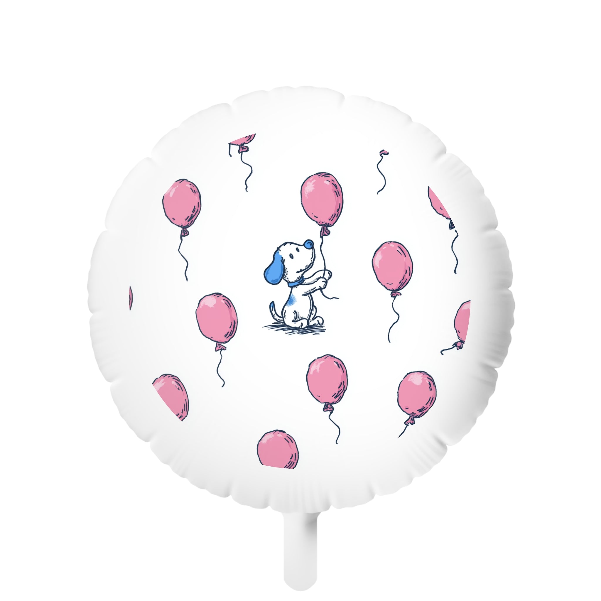 Cute Puppy Pink Balloon Mylar Helium Balloon – Party Decoration for Birthdays & Baby Showers