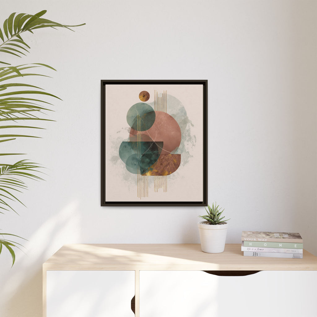 Translucent Geometries: Abstract Circles, Mid-Century Minimalism, Watercolor Layers   |   Custom Orders Accepted