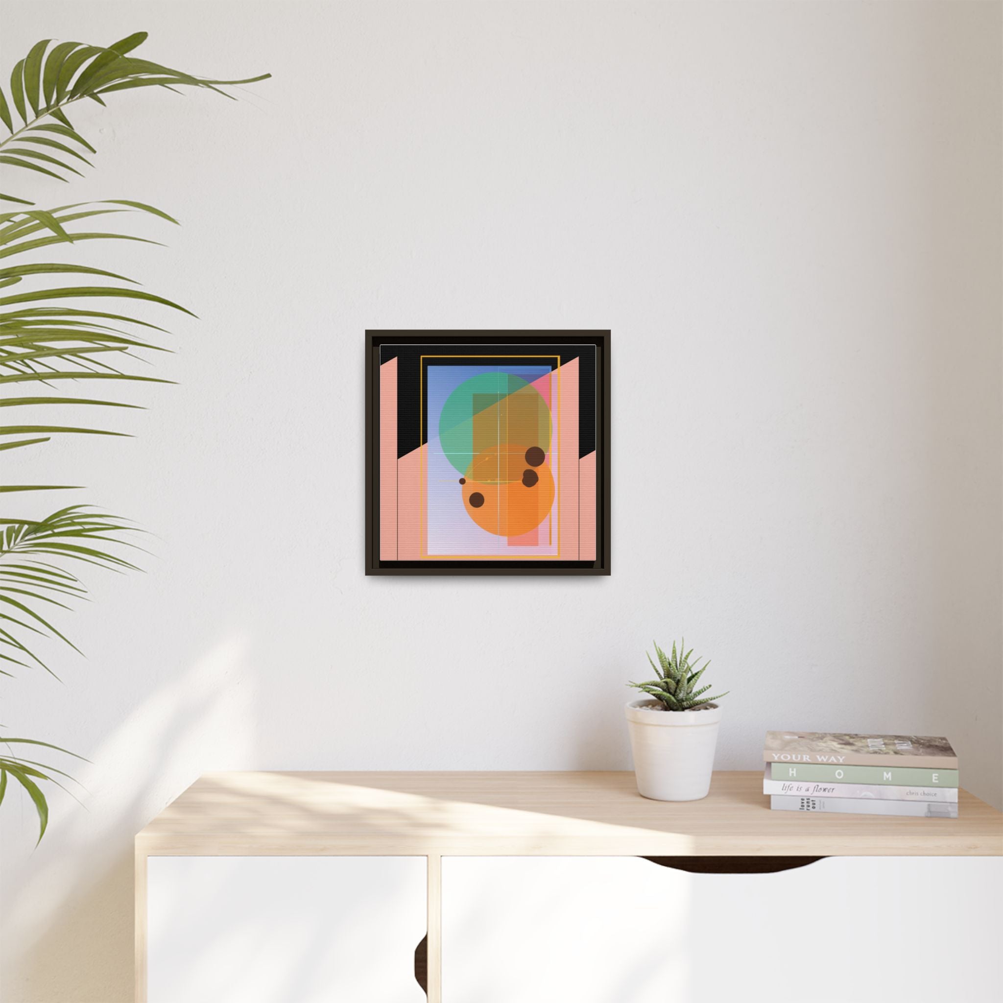 Geometric Harmony: Abstract Composition, Overlapping Shapes, Precision Design   |   Custom Orders Accepted