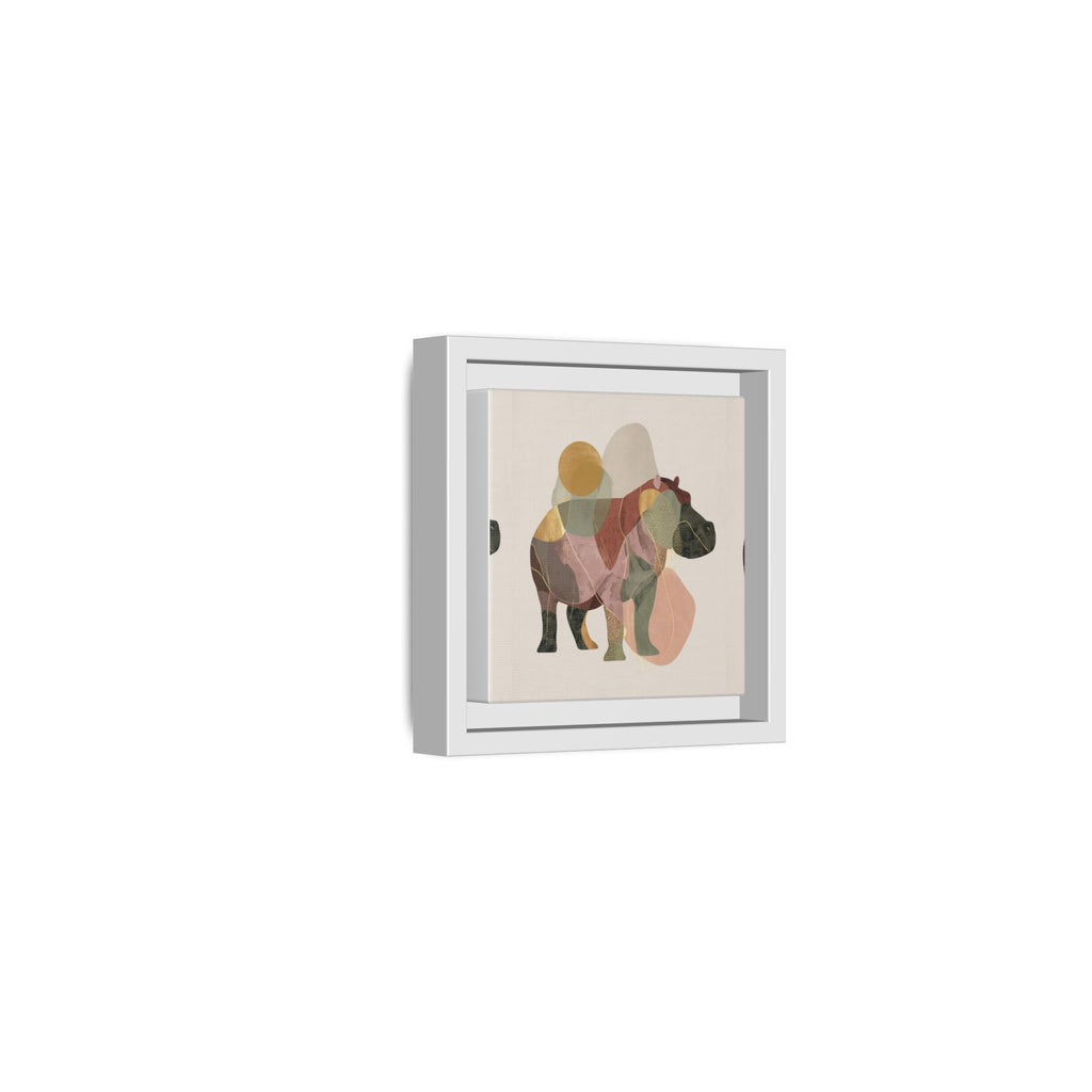 Geometric Harmony: Abstract Hippo Silhouette, Modern Minimalist Animal Art   |    Custom Orders Available