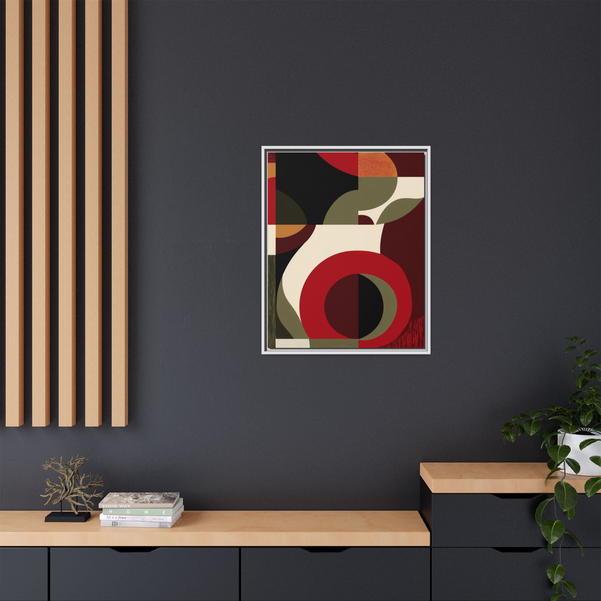 Geometric Intersections: Mid-Century Modern Design, Abstract Architectural Composition, Rhythmic Curved Forms   |   Custom Orders Accepted