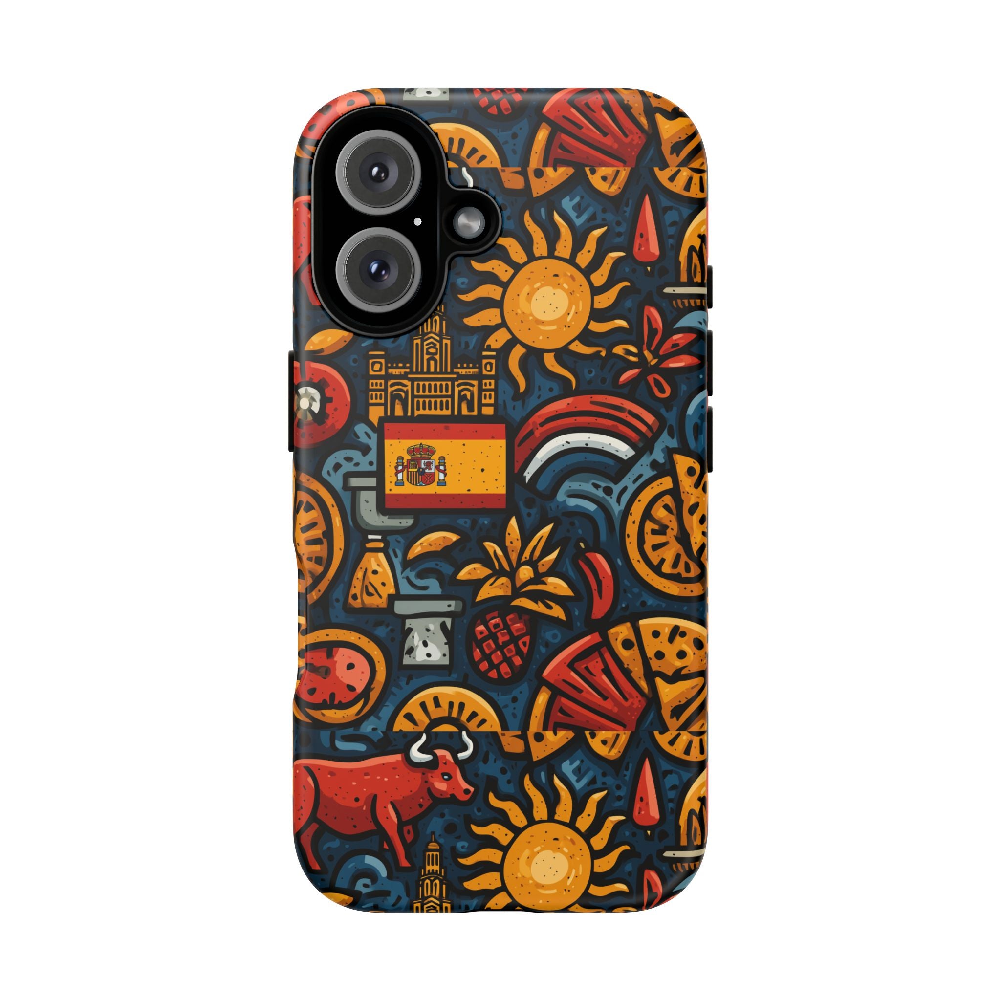 Vibrant Spanish Phone Case featuring Spanish Culture | Tough Cases | Travel Gift, Art Lover's Accessory, Colorful Cover, Unique Design