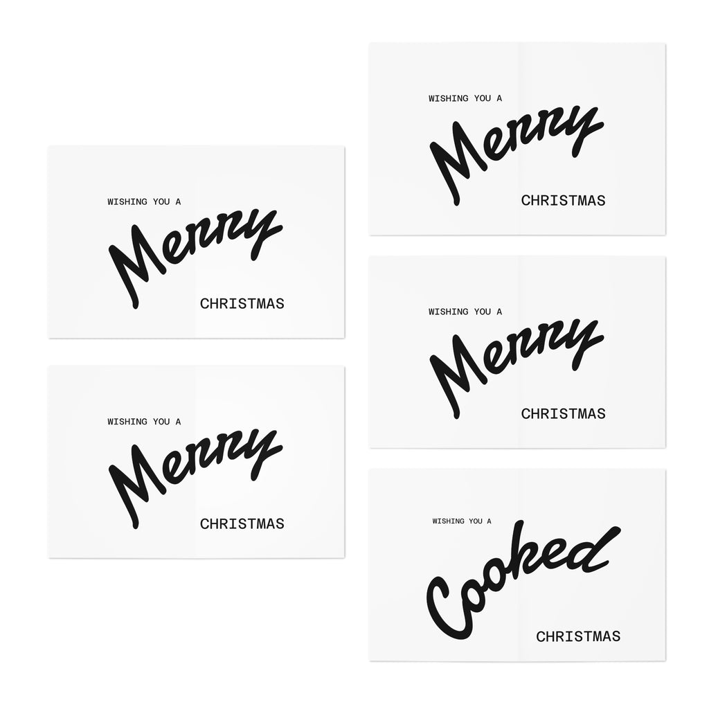 Christmas Greeting Cards - Adults Only Wild Design (5-Pack)