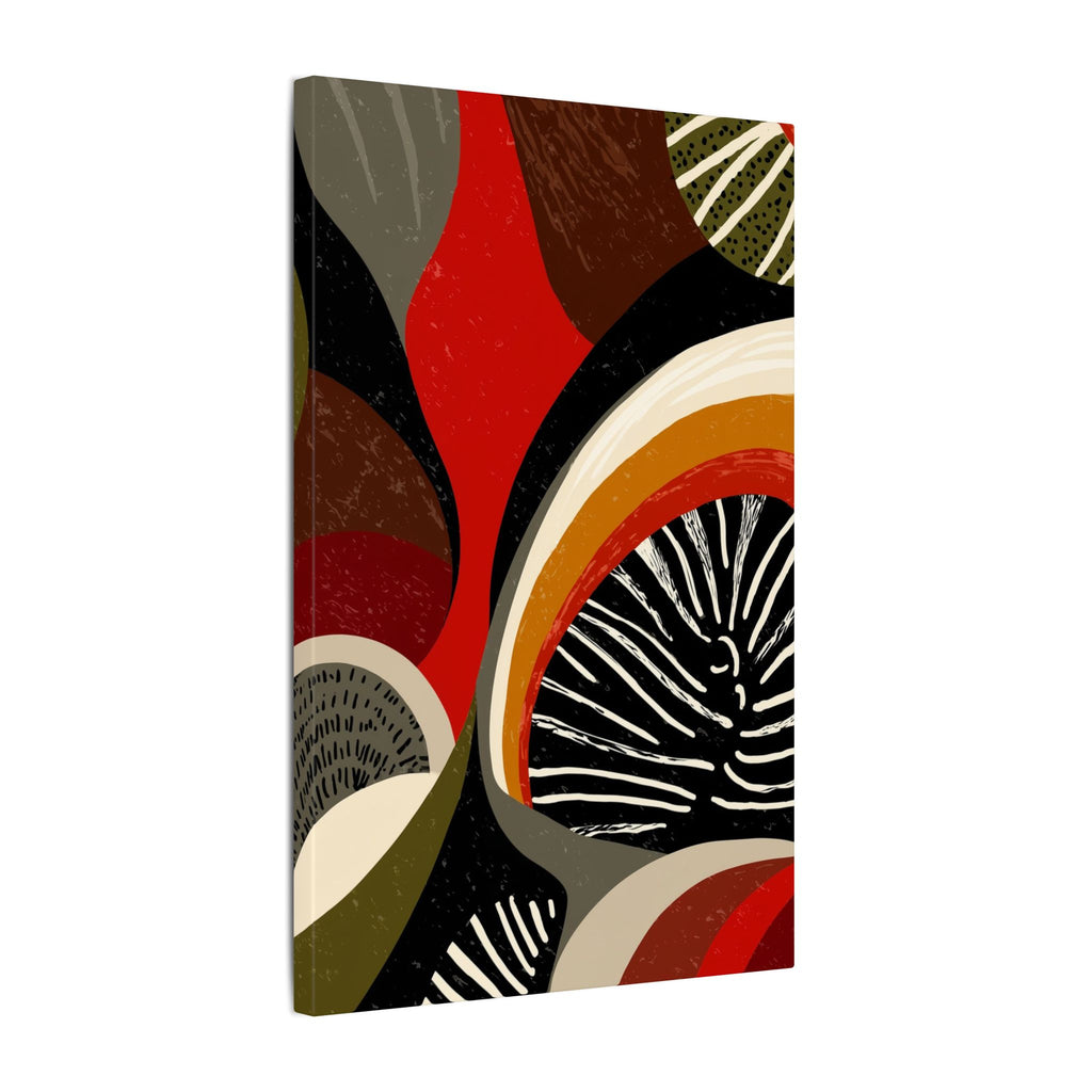 Harmonic Convergence: Organic Geometry, Mid-Century Modern Abstract, Earthy Palette Composition   |   Custom Orders Accepted