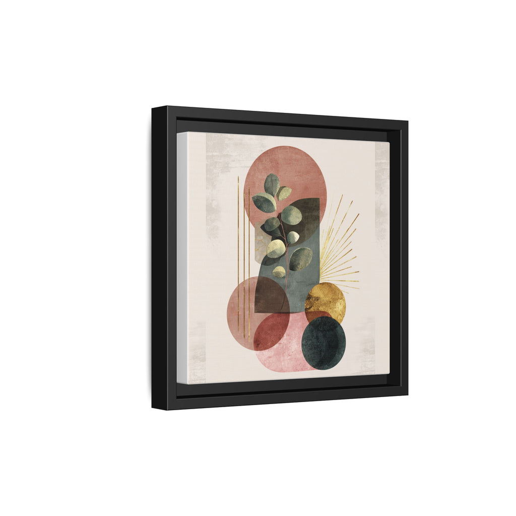 Botanical Geometric Symphony: Eucalyptus Harmony, Metallic Intersections, Modern Earth Tones   |   Custom Orders Accepted