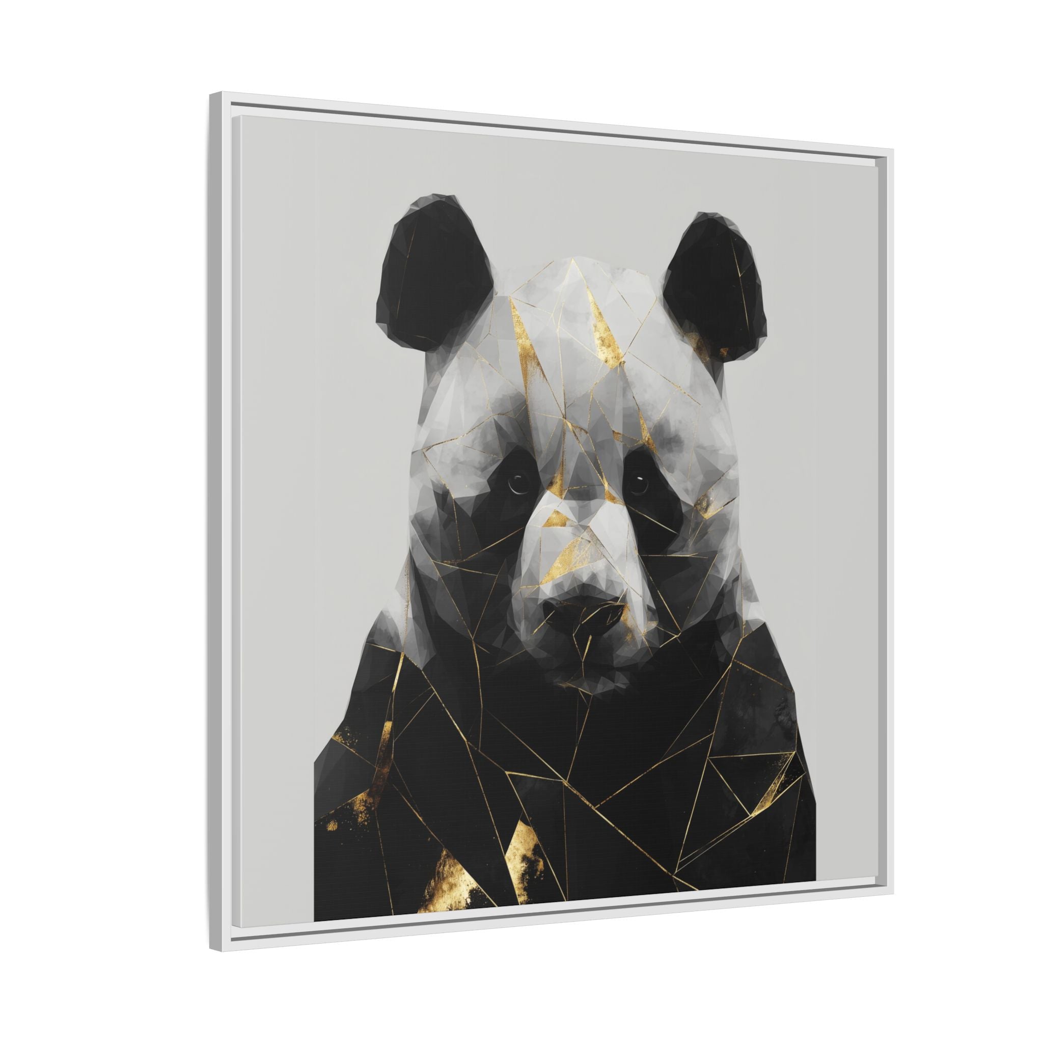 Fractured Panda: Geometric Wildlife Art, Low-Poly Contemporary Portrait   |  Personalized & Custom Orders Available