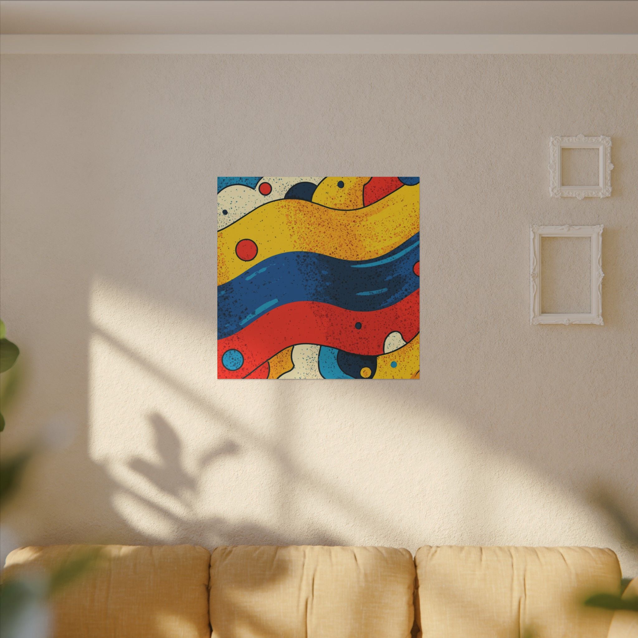 Fluid Dynamics: Retro Abstract Shapes, Mid-Century Modern Motion, Geometric Color Waves   |   Custom Orders Accepted