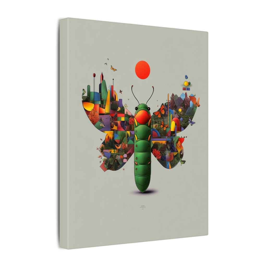 Metamorphosis of Geometry: Cubist Insect Symphony, Digital Nature Fragmentation   |    Custom Orders Available