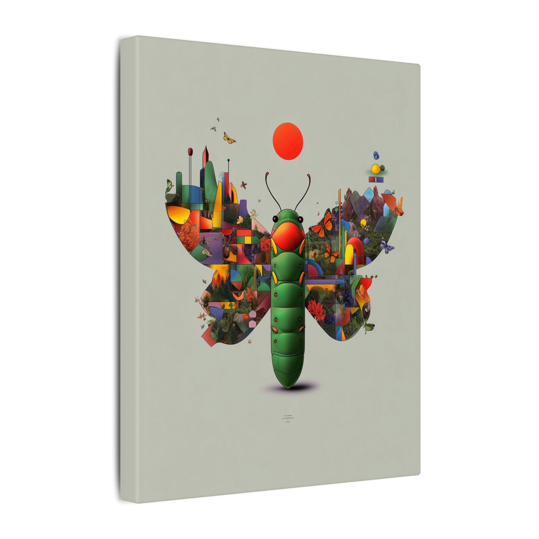 Metamorphosis of Geometry: Cubist Insect Symphony, Digital Nature Fragmentation   |    Custom Orders Available