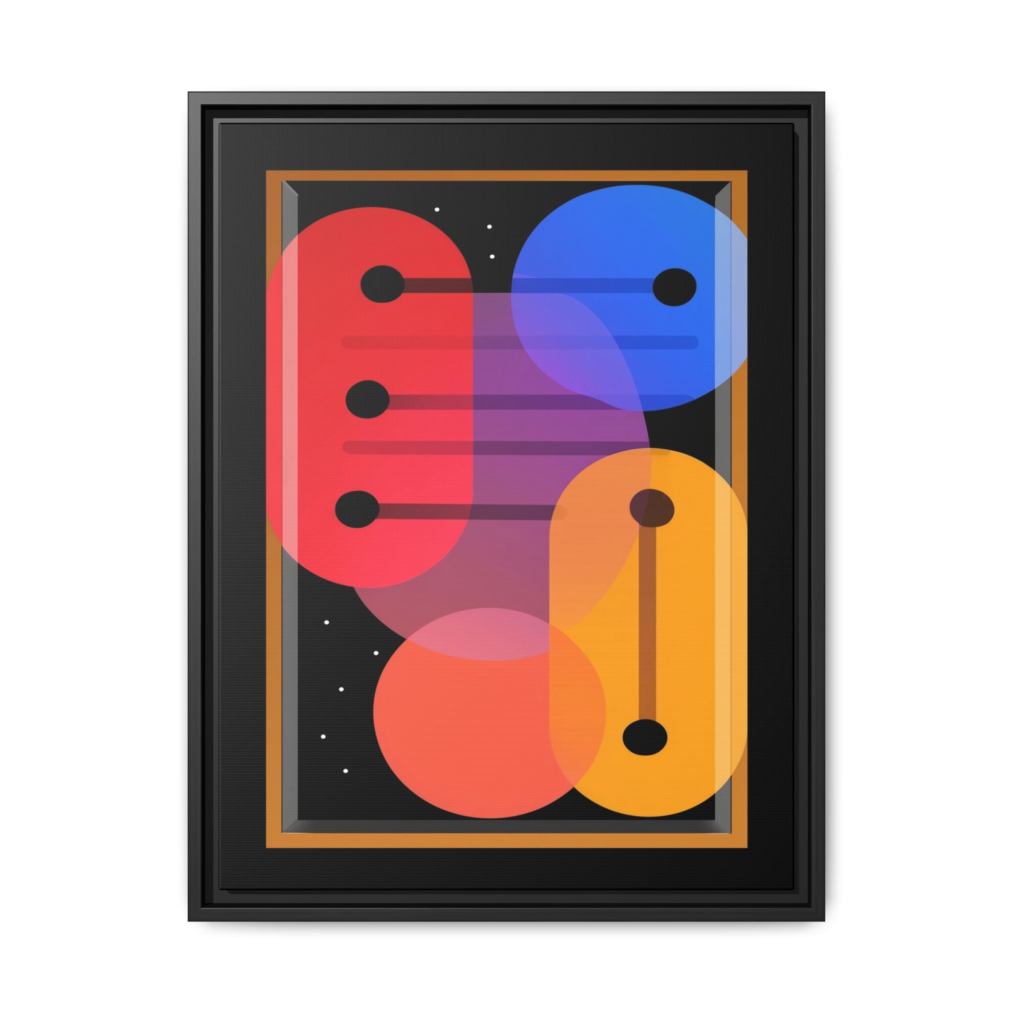 Celestial Geometry: Organic Shapes in Motion, Digital Abstract Composition, Vibrant Color Intersections   |   Custom Orders Accepted