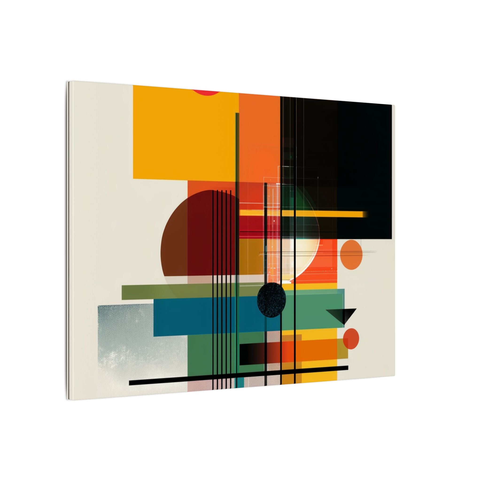 Geometric Harmony: Bauhaus Intersections, Constructivist Layers, Abstract Color Blocks   |   Custom Orders Accepted