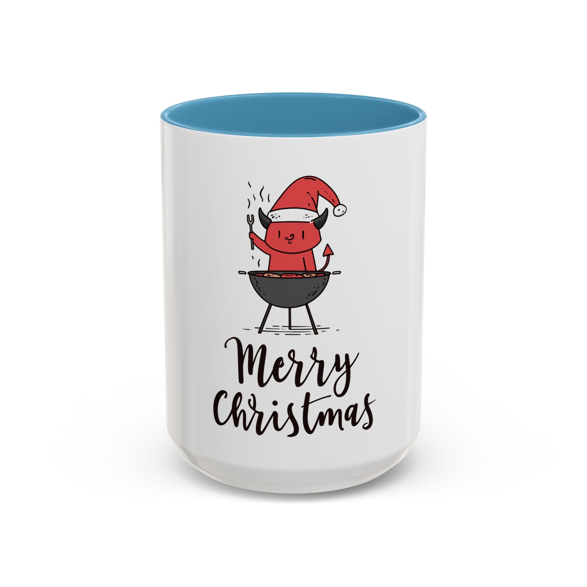 Merry Christmas Accent Coffee Mug, Fun Holiday Gift, Cute Santa Decor, Winter Beverage Cup, Festive Home & Kitchen