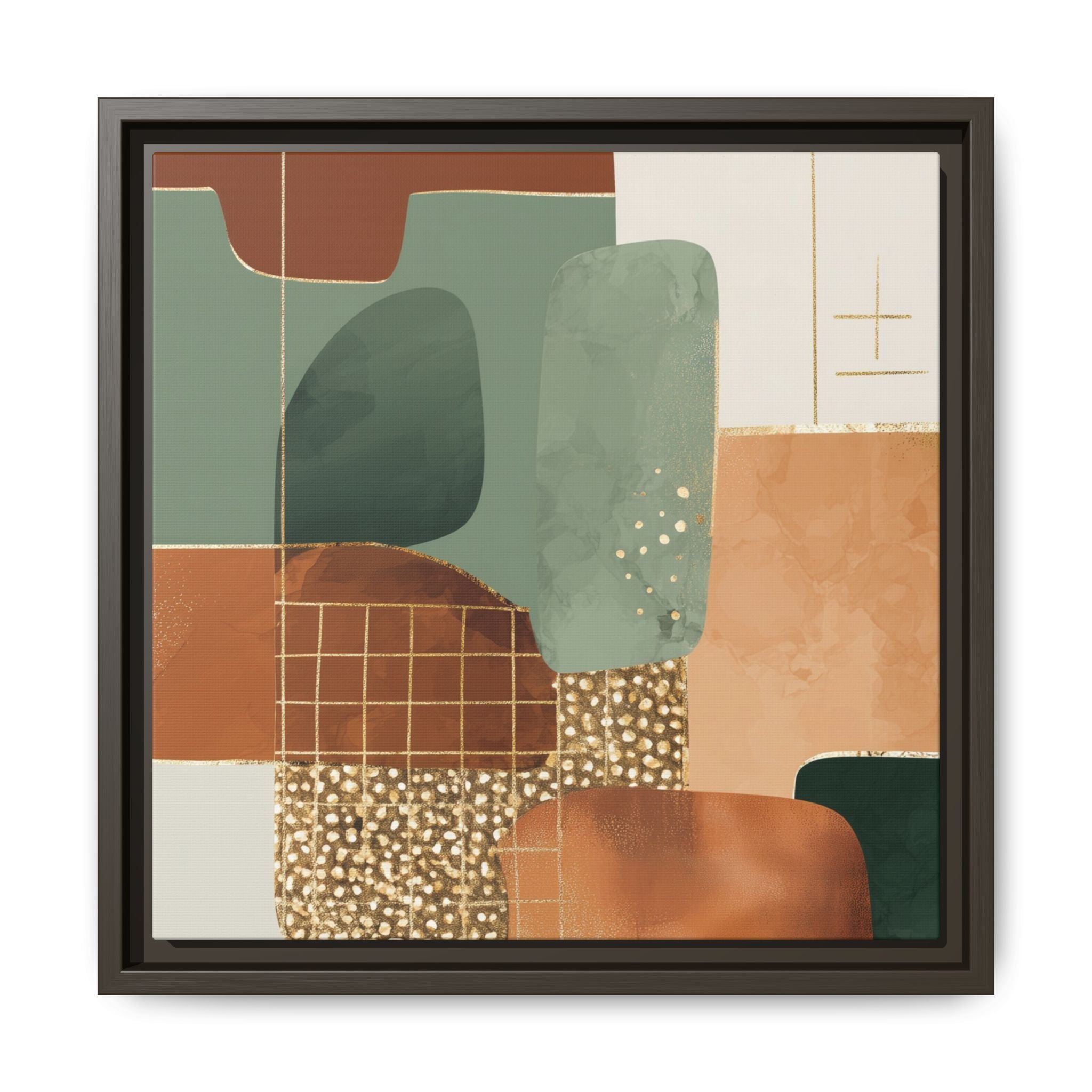 Geometric Harmony: Abstract Minimalist Art, Mid-Century Modern Design, Organic Shapes Composition   |   Custom Orders Accepted