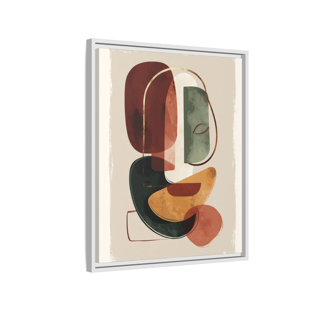 Layered Geometries: Mid-Century Modern Composition, Organic Abstract Design, Translucent Intersecting Shapes   |   Custom Orders Accepted