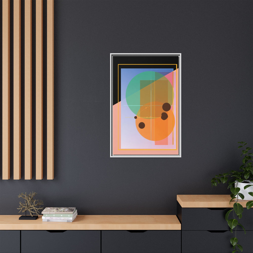 Geometric Harmony: Abstract Composition, Overlapping Shapes, Precision Design   |   Custom Orders Accepted