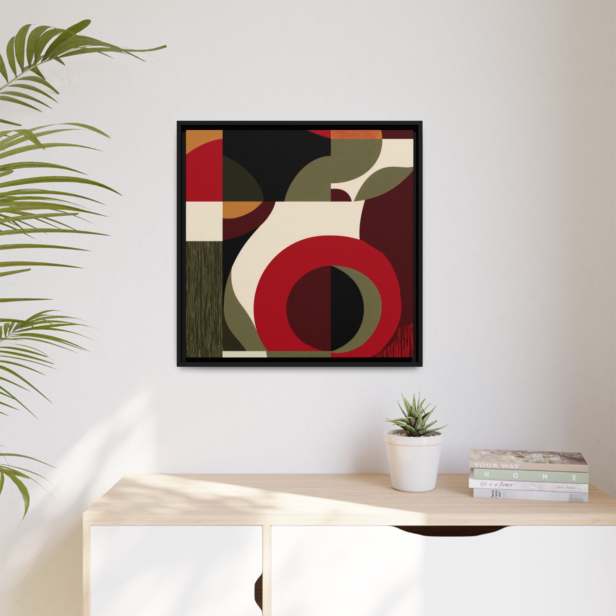 Geometric Intersections: Mid-Century Modern Design, Abstract Architectural Composition, Rhythmic Curved Forms   |   Custom Orders Accepted