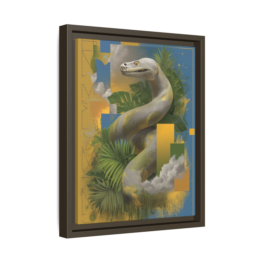 Serpent of Surreal Geometries: Tropical Hyperrealism, Digital Snake Illustration   |    Custom Orders Available
