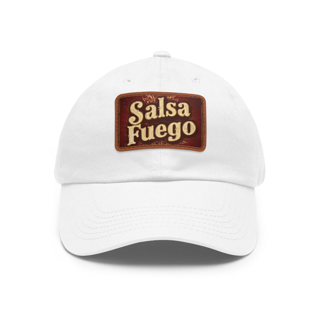 Salsa Fuego Dad Hat with Leather Patch (Rectangle)