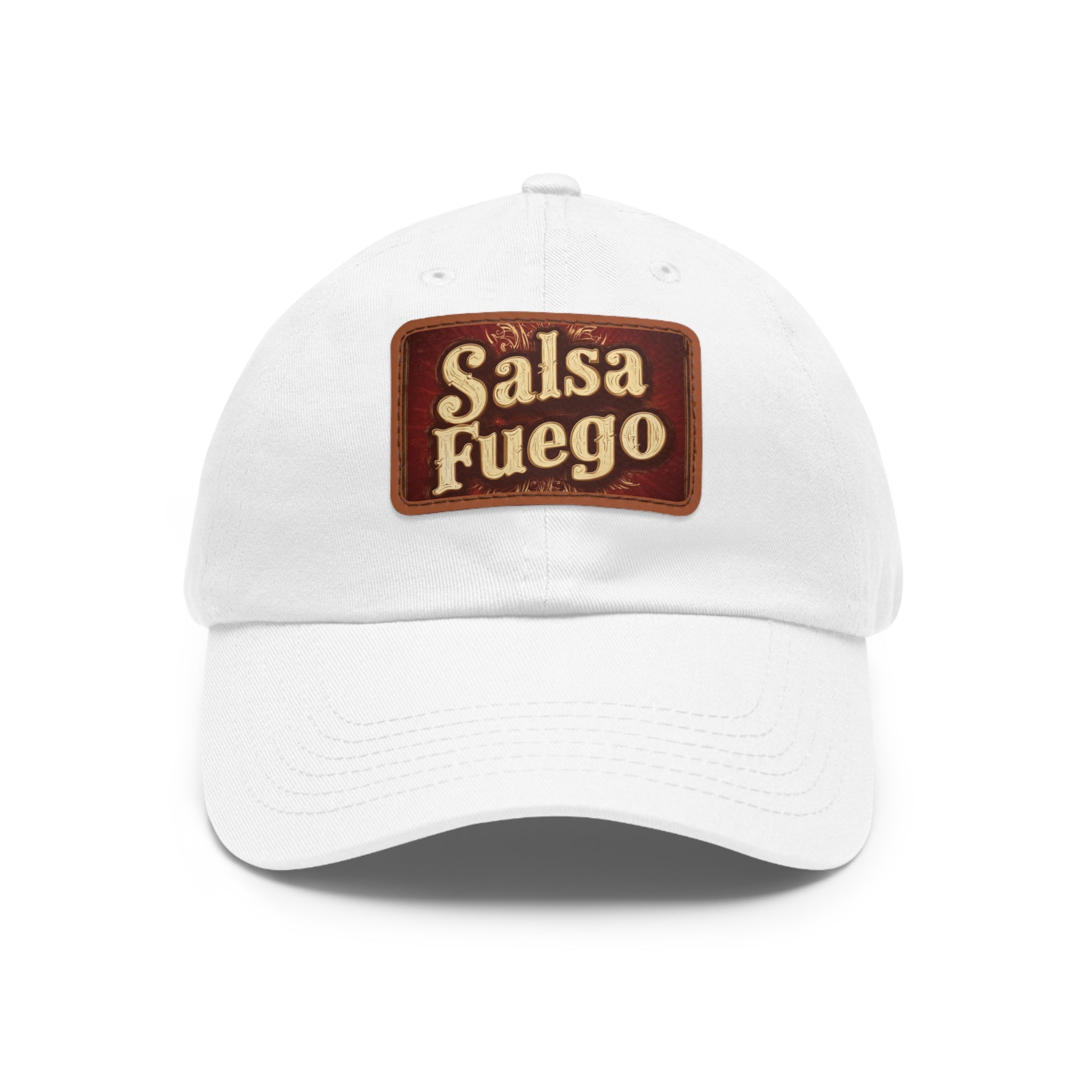 Salsa Fuego Dad Hat with Leather Patch (Rectangle)