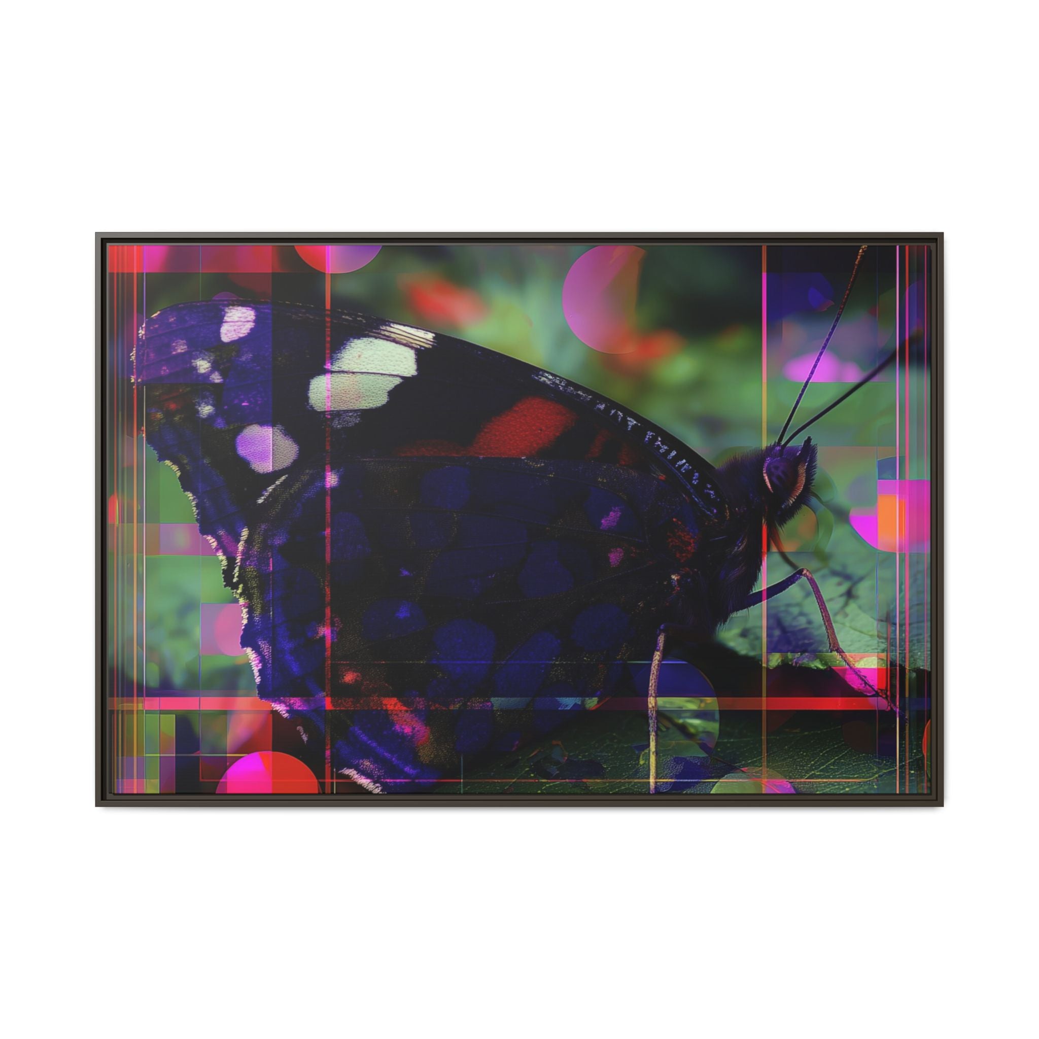 Metamorphic Glitch: Digital Nature Remix, Butterfly Geometric Distortion   |    Custom Orders Available