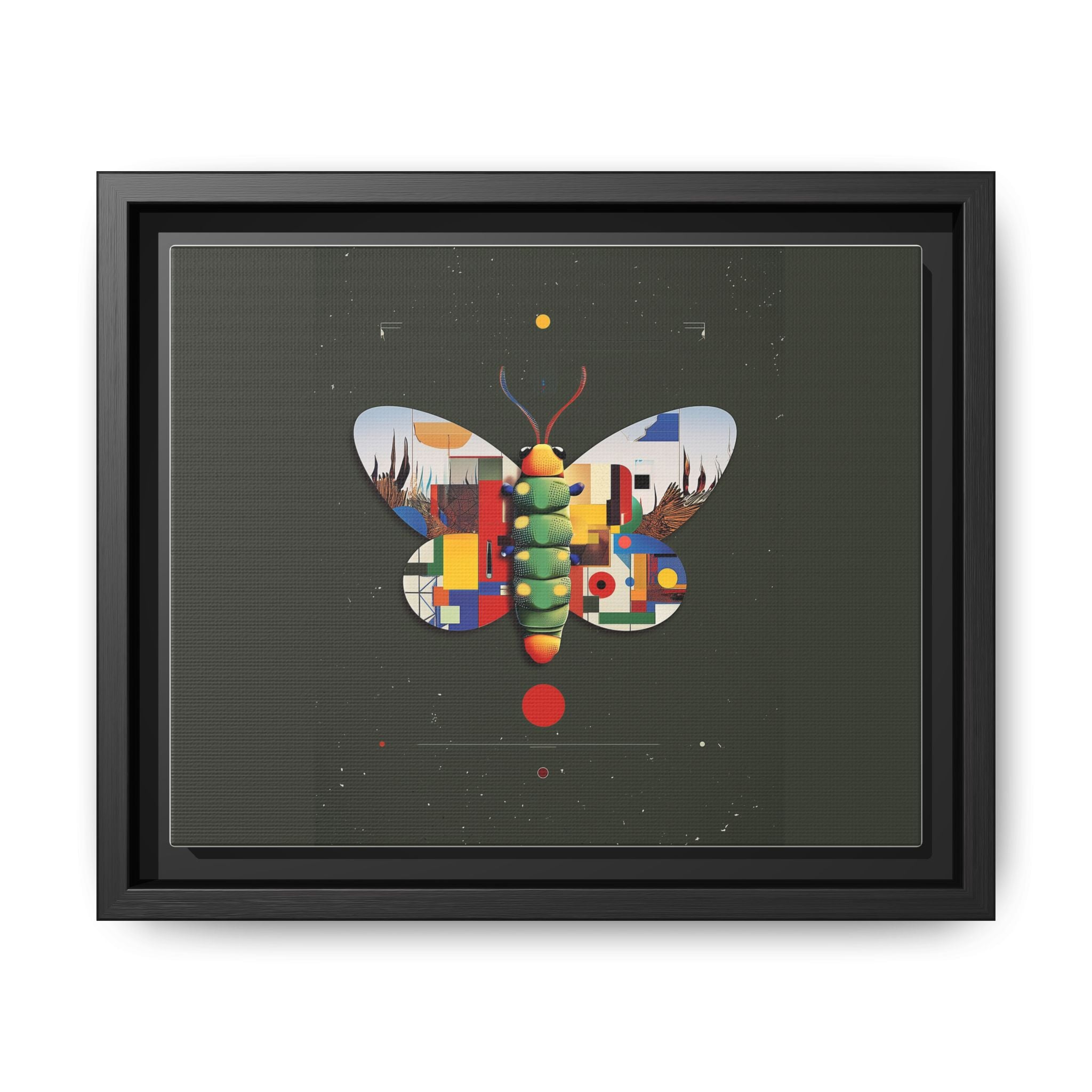 Geometric Butterfly: Bauhaus Digital Mosaic, Technological Nature Composition   |    Custom Orders Available