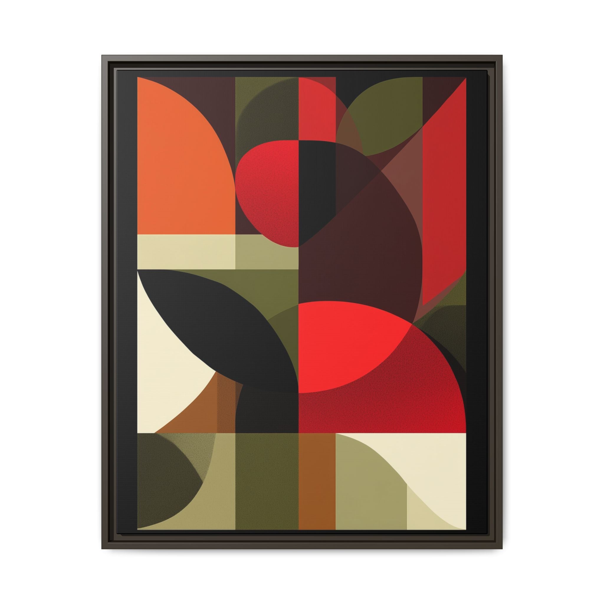 Geometric Fusion: Modern Abstract Composition, Cubist Color Blocks, Architectural Form Harmony   |   Custom Orders Accepted