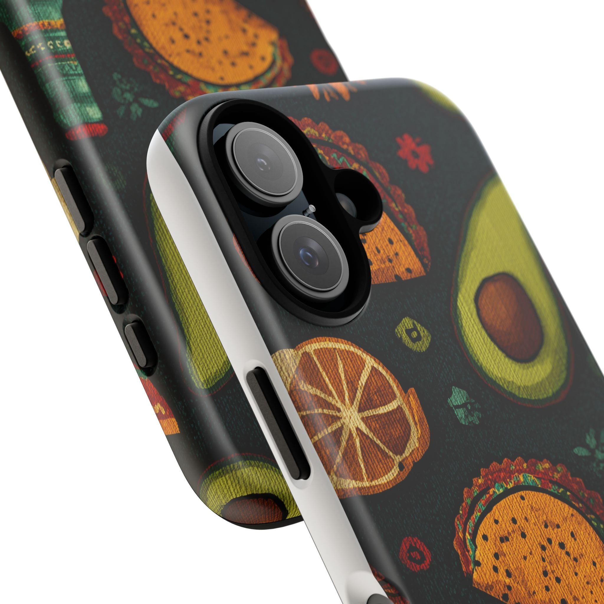 Colorful Mexican Foodie Phone Case - Tough Cases Featuring Tacos, Avocados, Perfect for Food Lovers, Gift for Foodies, Fun