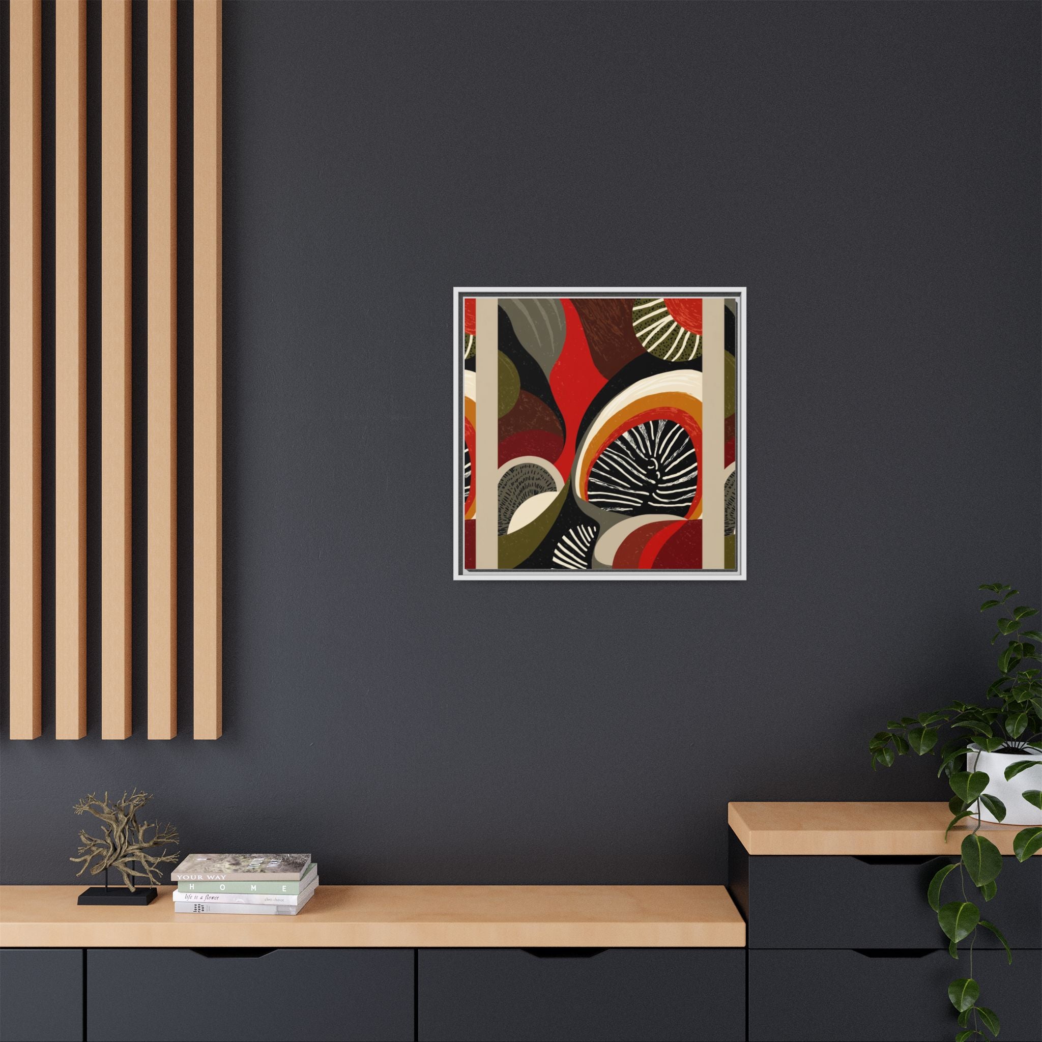 Geometric Rhythm: Abstract Composition, Mid-Century Modern Art, Radial Design Inspiration   |   Custom Orders Accepted
