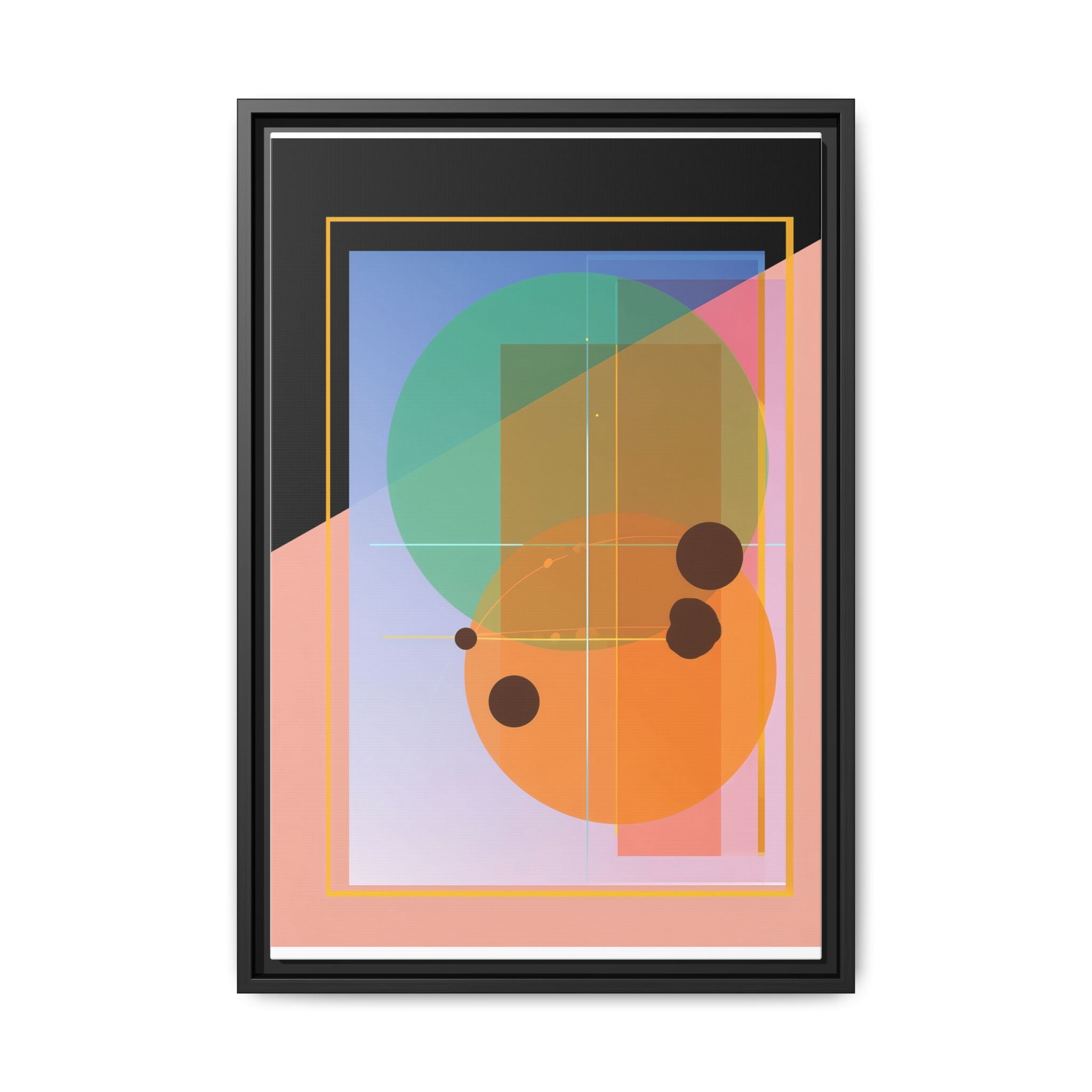 Geometric Harmony: Abstract Composition, Overlapping Shapes, Precision Design   |   Custom Orders Accepted