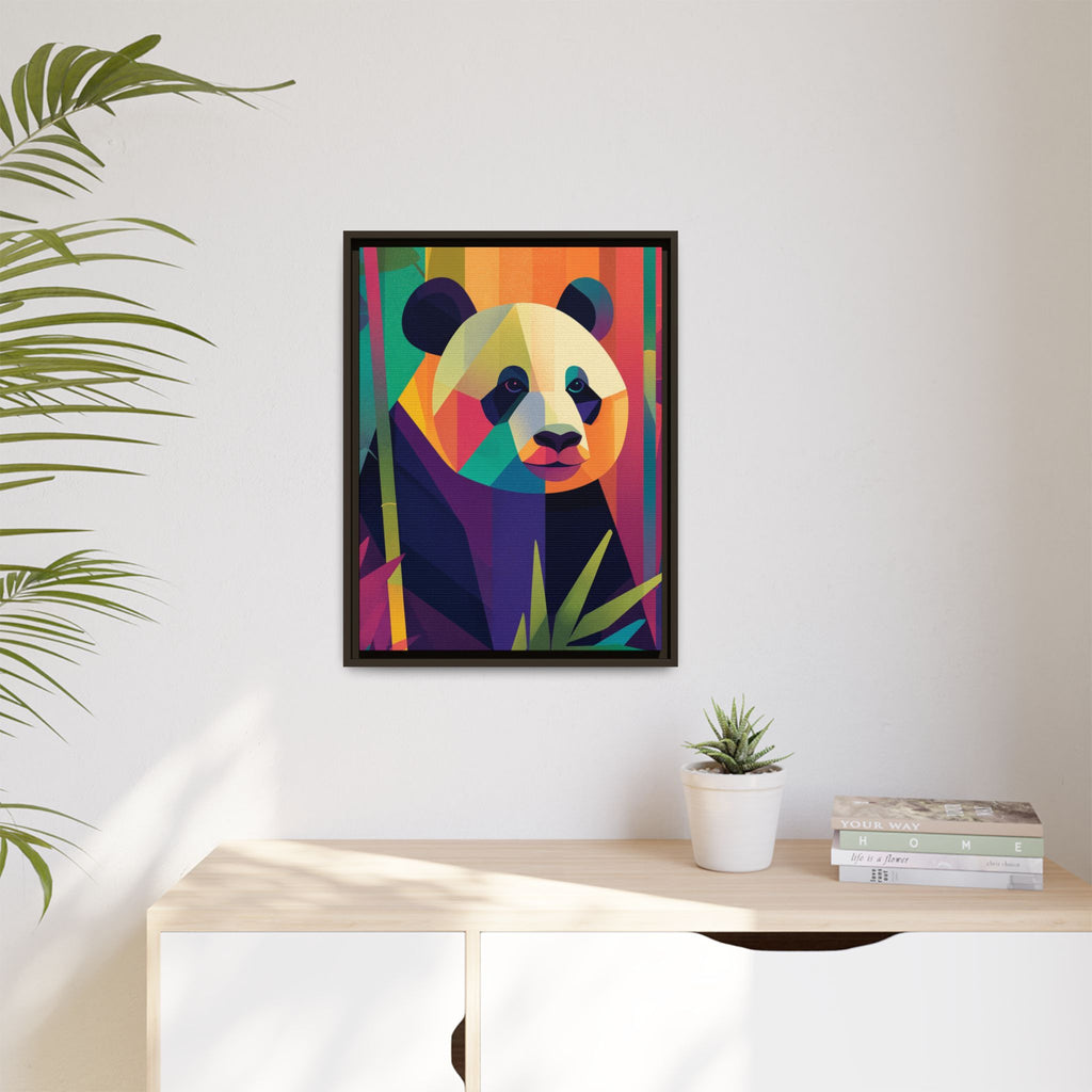Geometric Panda Framed Print : Kaleidoscope Panda, Digital Art Illustration   |  Personalized & Custom Orders Available