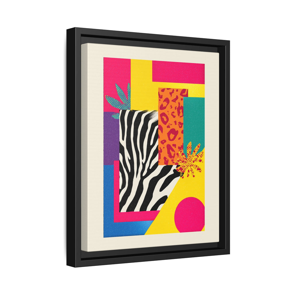 Zebra Stripes & Leopard Spots: 80s Pop Art Design, Memphis Style Graphic, Geometric Color Block Pattern   |   Custom Orders Accepted